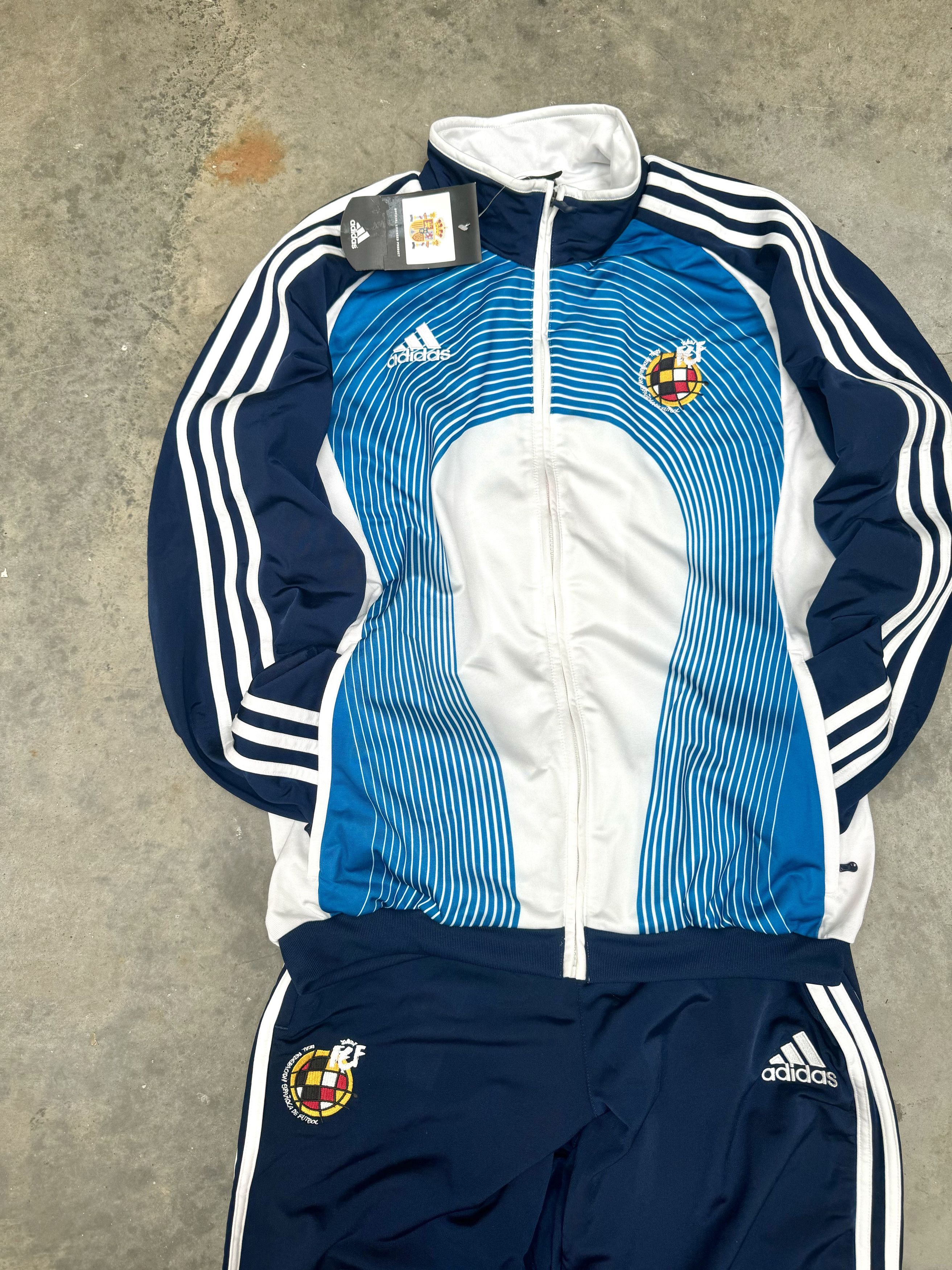Adidas × Vintage VTG 00s 2006 Adidas España Spain Teamgiest Full Tracksuit Size US L / EU 52-54 / 3 - 3 Thumbnail