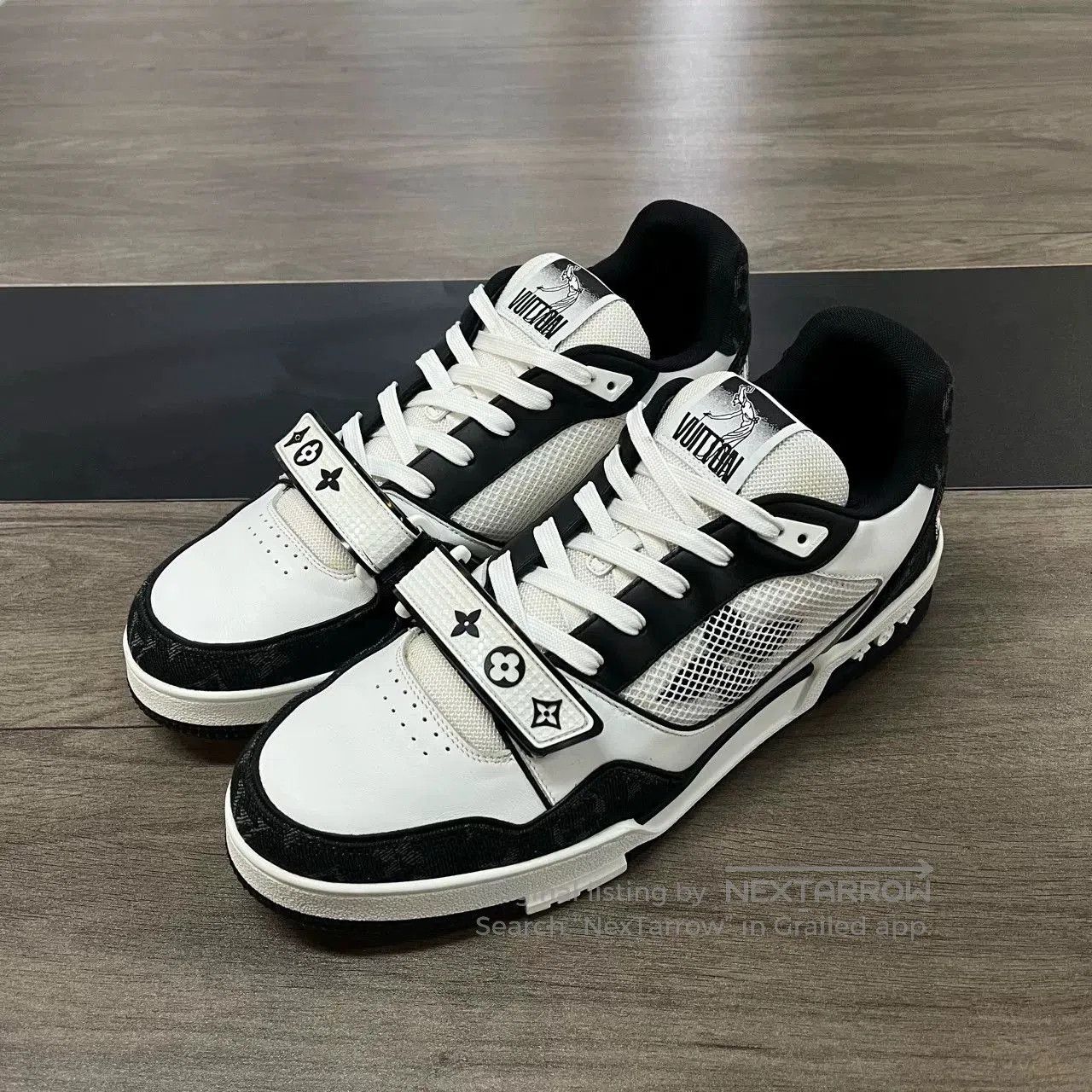Louis Vuitton LV Trainer Black White Velcro Size 44. Size US 10.5 / EU 43-44 - 1 Thumbnail
