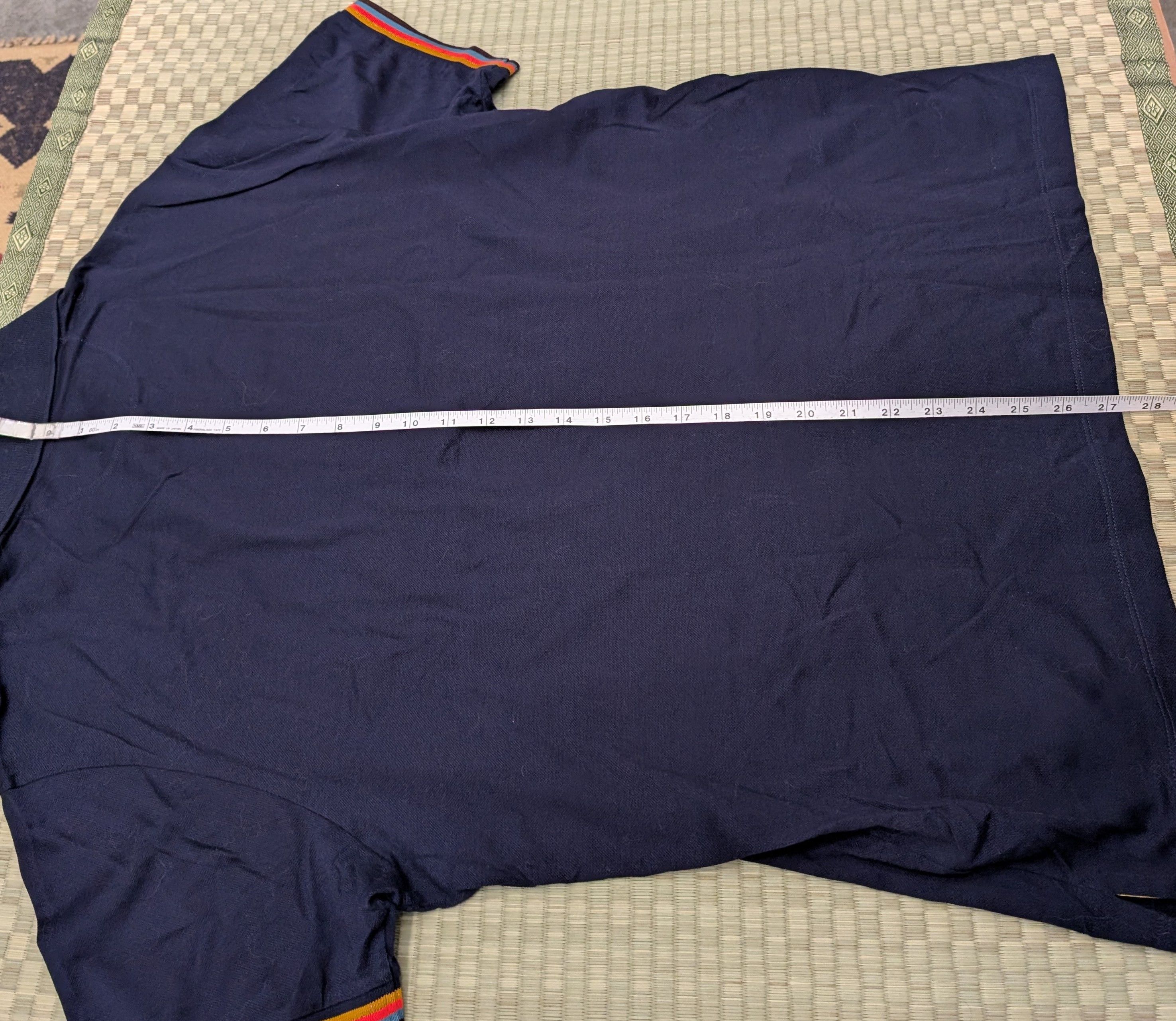 Paul Smith Paul Smith Rainbow Stripe Polo Dark Navy Made in Italy Size US XL / EU 56 / 4 - 6 Thumbnail