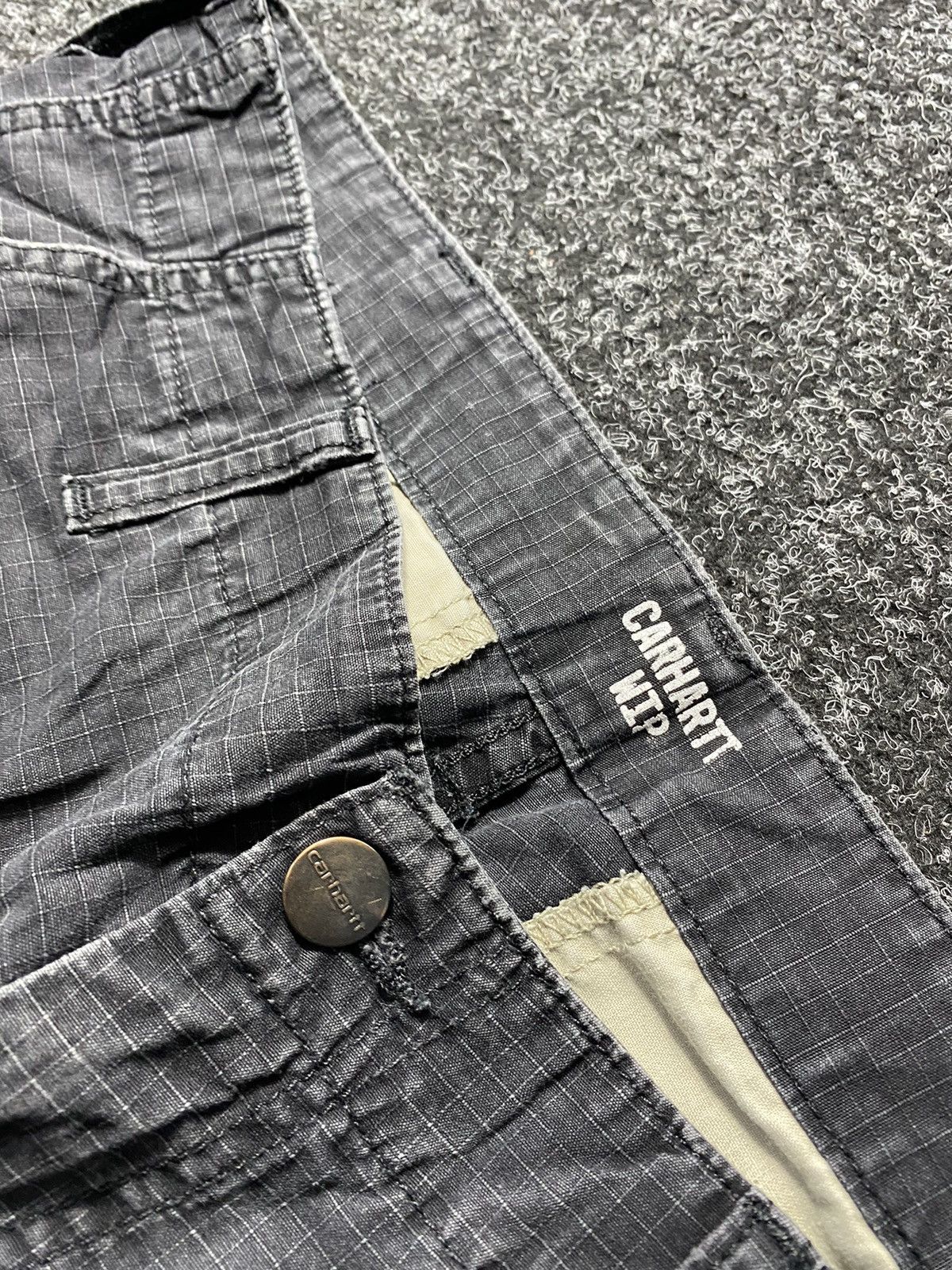 Carhartt 🔥Vntg Carhartt Distressed Ripped Hard Work Cargo Pants Mens Size US 32 / EU 48 - 4 Thumbnail