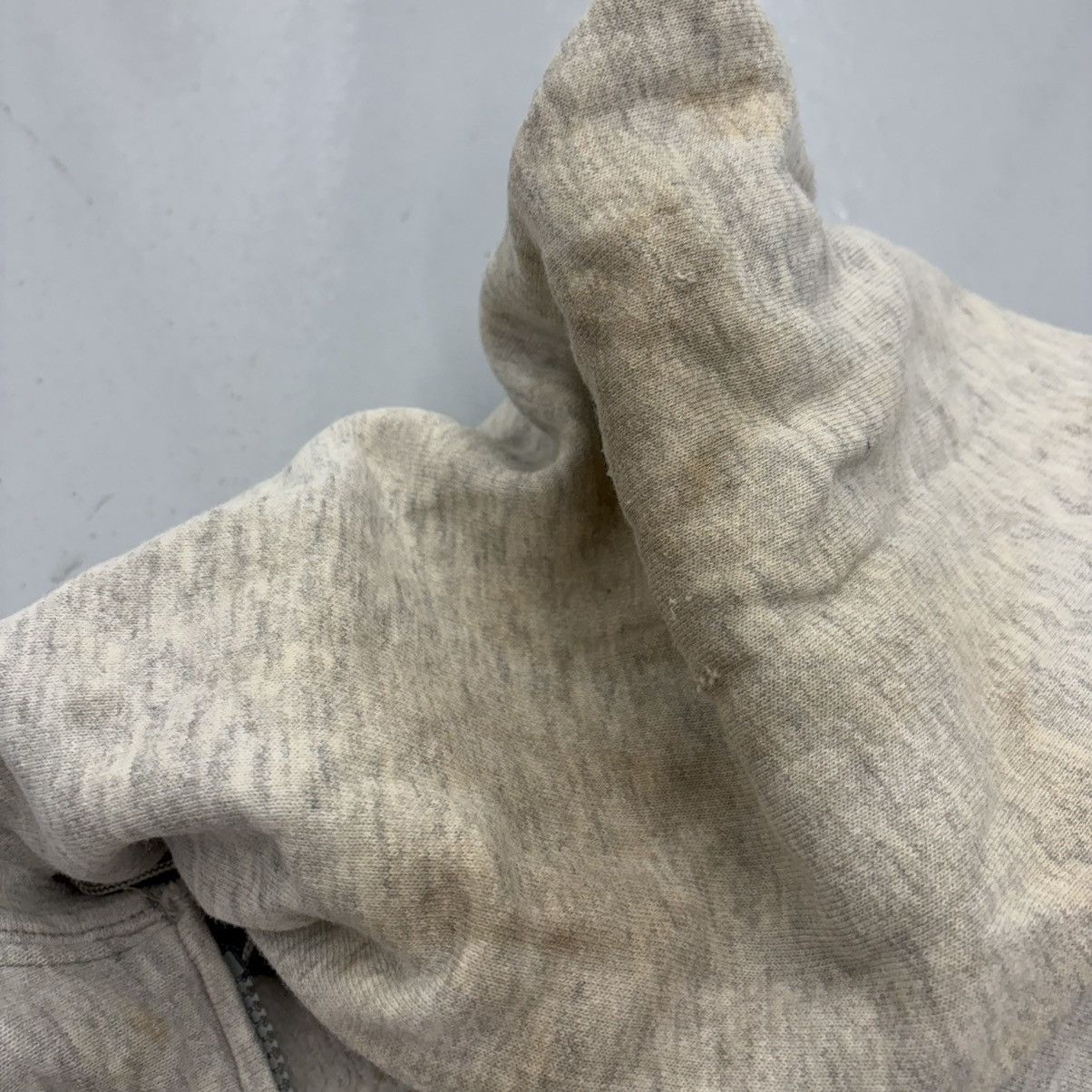 Champion Vintage 90s Champion Grey Distressed Blank Full Zip Hoodie Size XS / US 0-2 / IT 36-38 - 5 Thumbnail