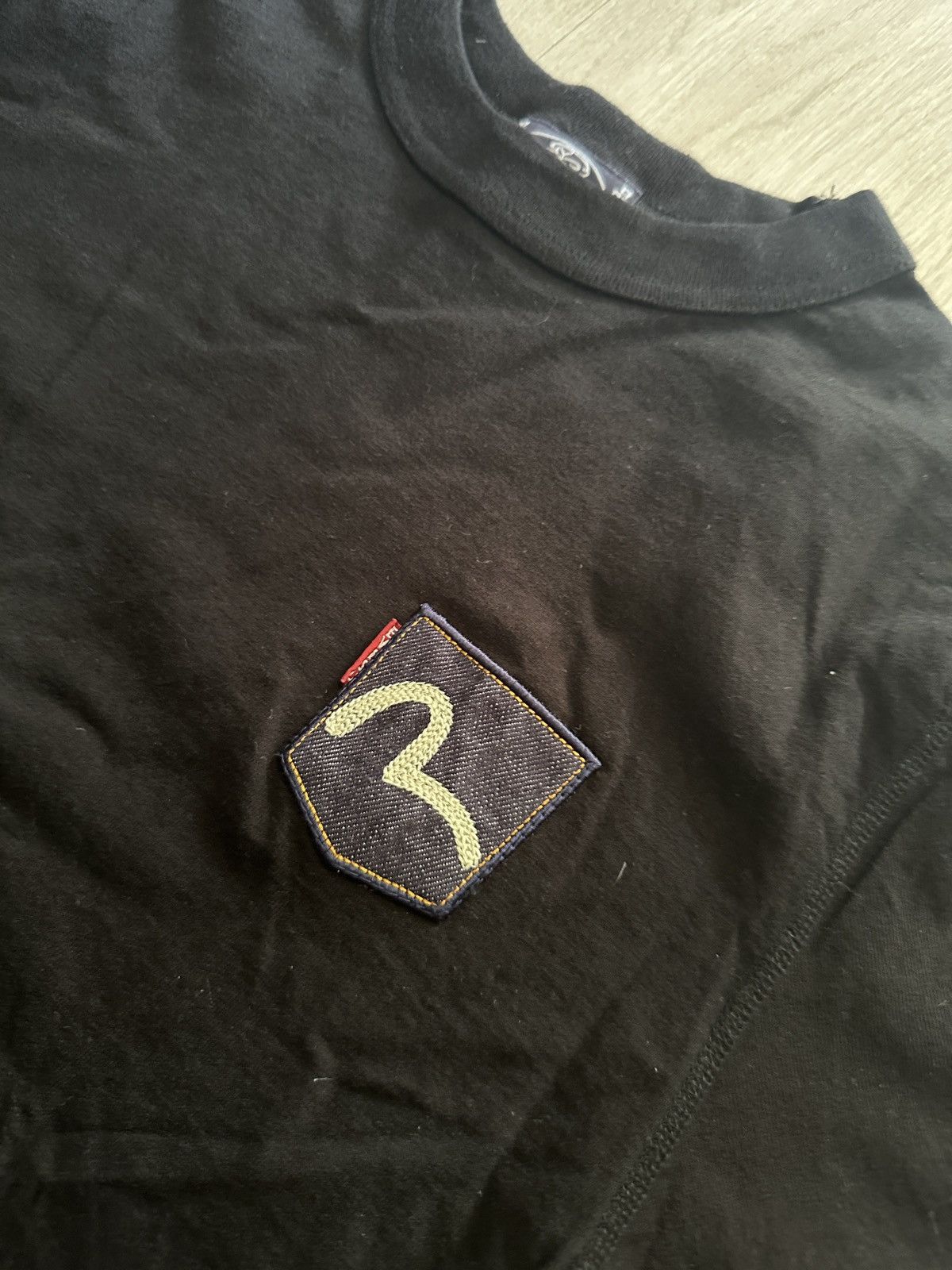 Evisu Evisu Black Cotton T-Shirt Size 36 Made in Japan Size US M / EU 48-50 / 2 - 6 Thumbnail