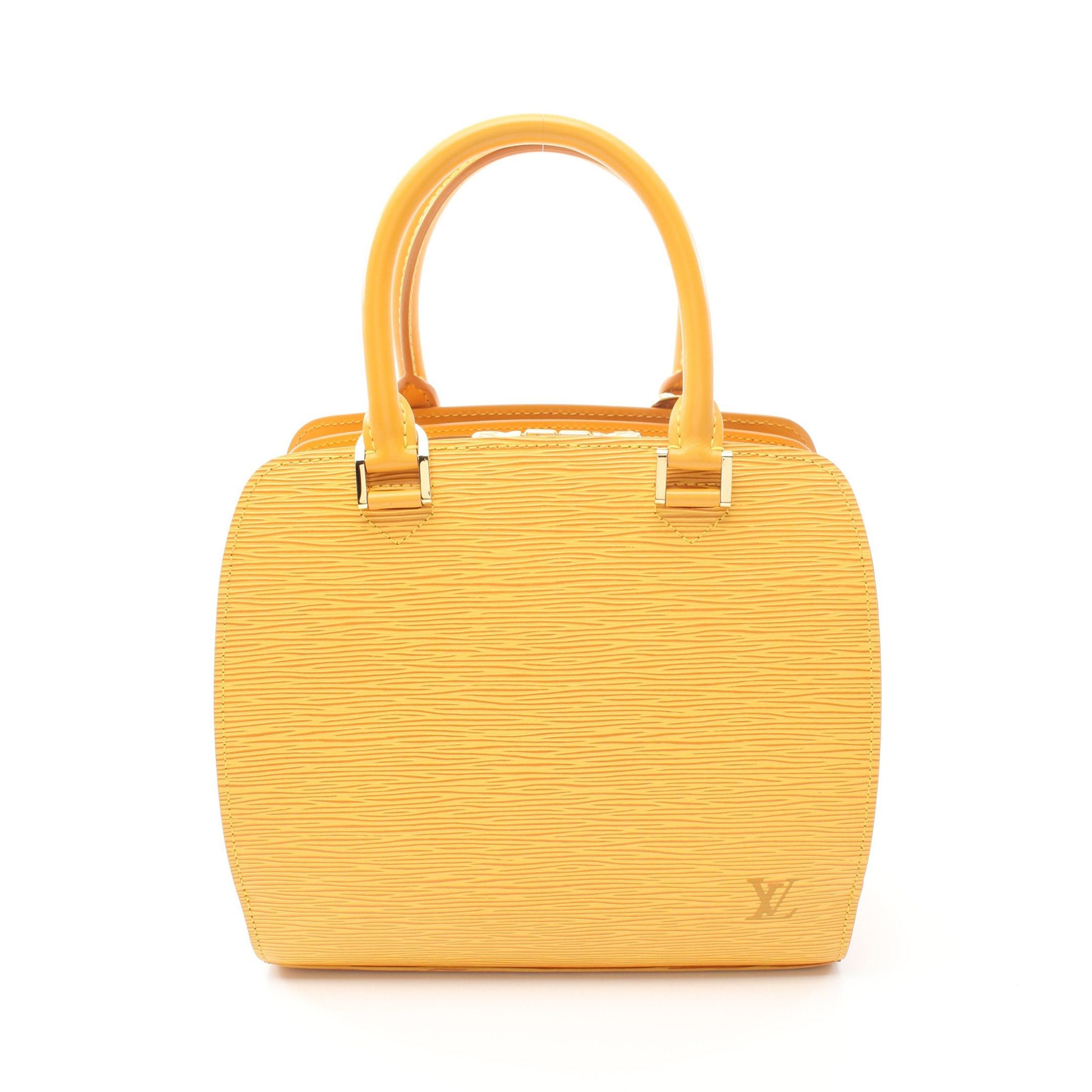 Louis Vuitton Louis Vuitton Pont Neuf Epi Tassi Yellow Handbag Leather Size ONE SIZE - 1 Thumbnail