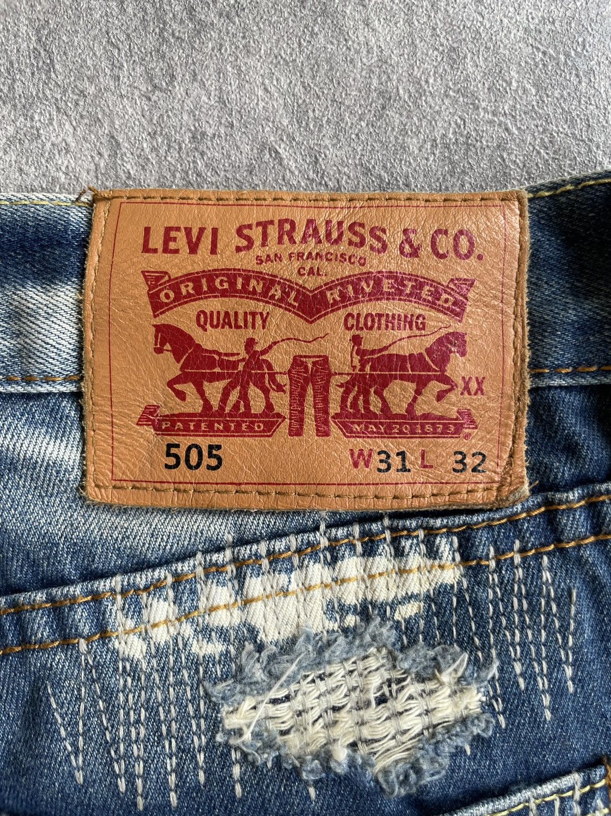 Levi's LEVIS 505 REWORKED Size US 31 - 9 Thumbnail
