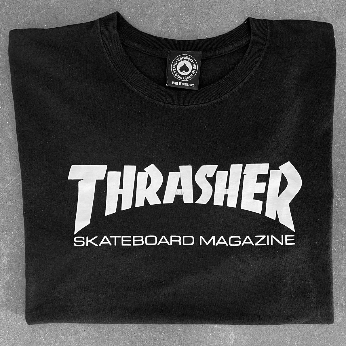 Thrasher black: VINTAGE TRASHER CLASSIC TEE Size US M / EU 48-50 / 2 - 8 Thumbnail