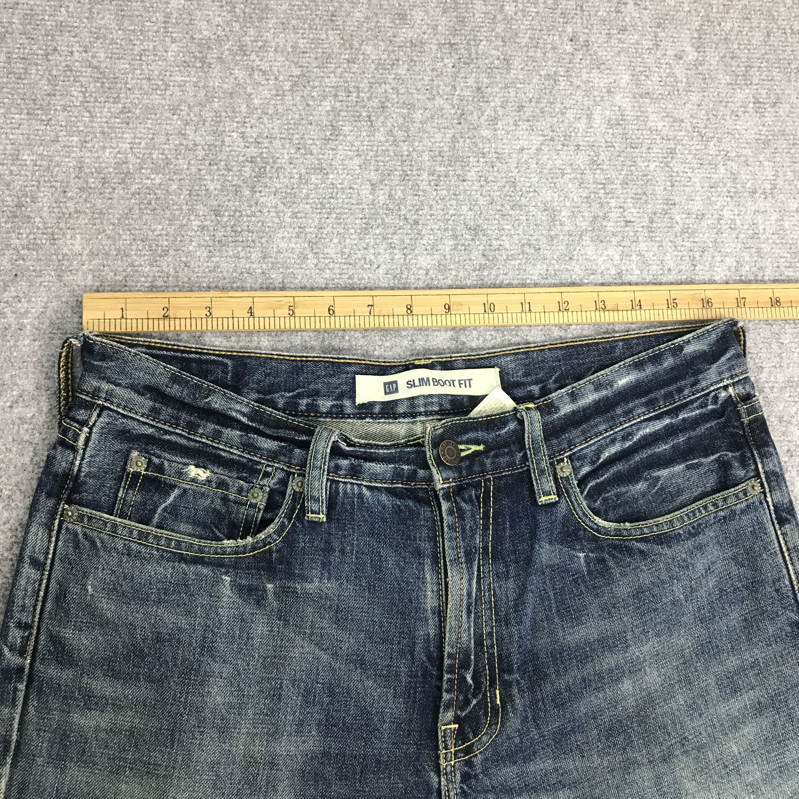 Gap Baggy gap distressed boot fit denim pants Size US 30 / EU 46 - 7 Thumbnail