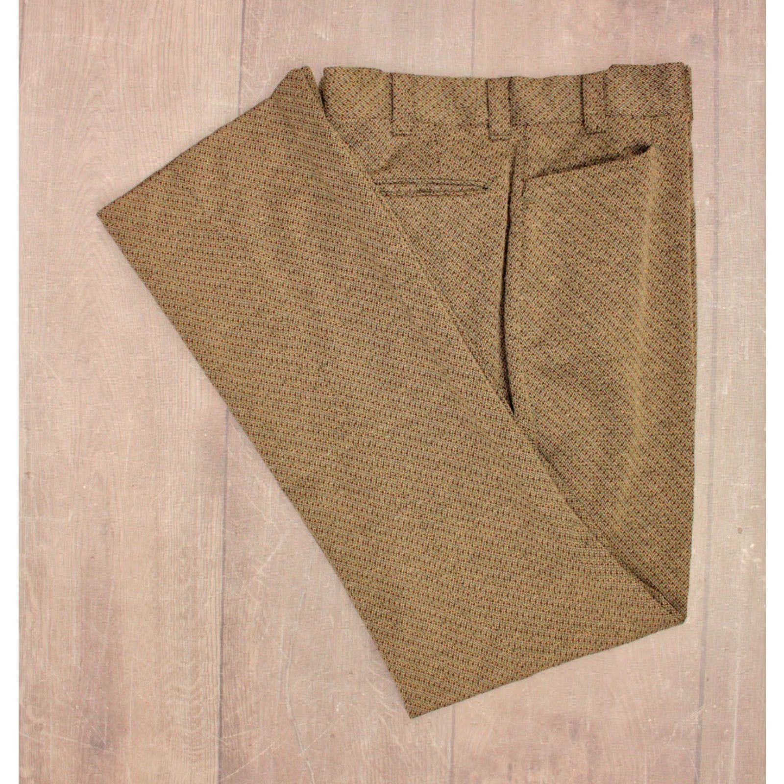 Vintage VINTAGE 70s Leisure Suit Mens XL Long Brown Polyester Disco Jacket & Pants Set 2PC Size 46R - 6 Thumbnail