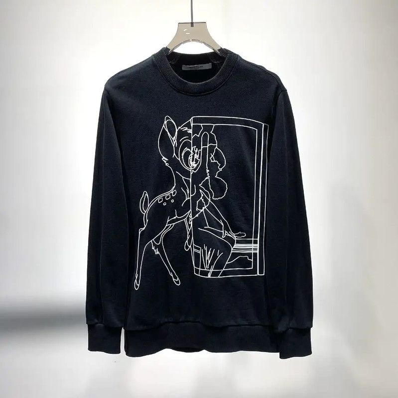 Givenchy Givenchy Men's Black Cotton Sweatshirt 0089 Size US XS / EU 42 / 0 - 1 Thumbnail