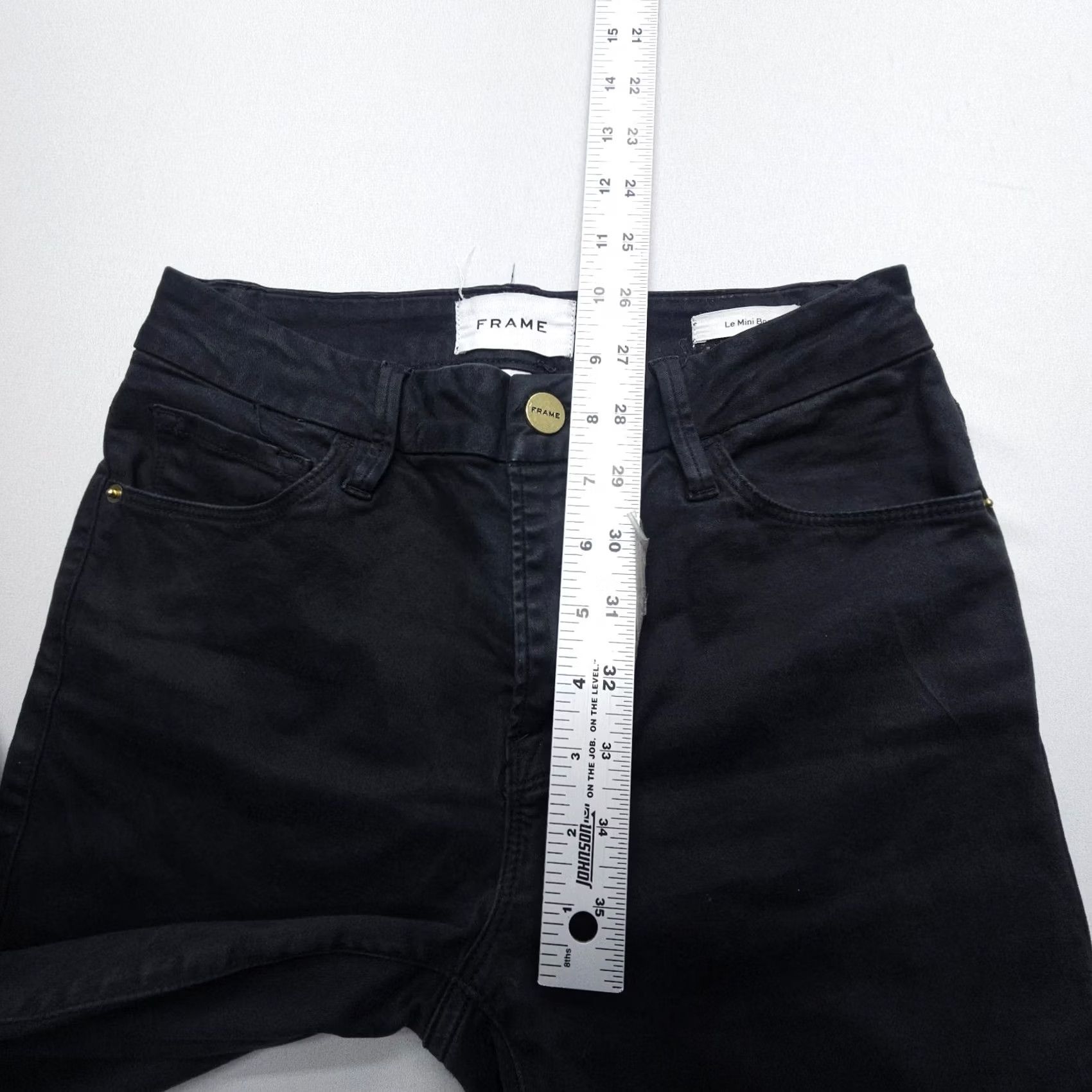 Frame VINTAGE Frame Le Mini Boot Jeans 25 Black Mid Rising Crop Denim Women 25 Inseam 25" Pants City Mens Womens Size 42" / US 20 - 7 Thumbnail