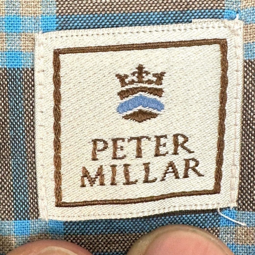 Peter Millar Peter Millar Baltusrol Button-Down Shirt Adult XL Blue Plaid Mens Size US XL / EU 56 / 4 - 4 Thumbnail