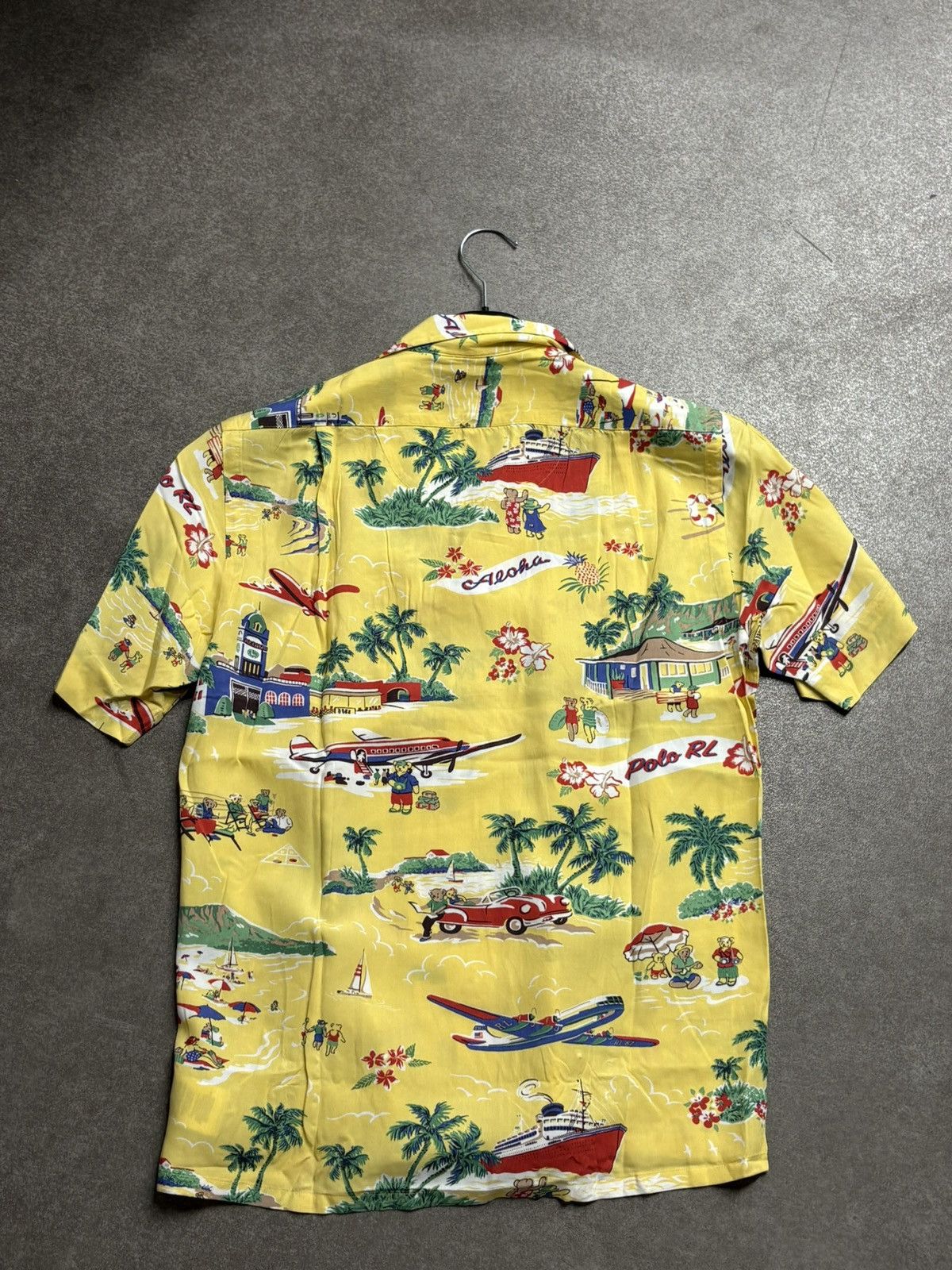 Polo Ralph Lauren Yellow Hawaiian Shirt Bear Print Ralph Lauren Men’s XS Size US XS / EU 42 / 0 - 4 Thumbnail