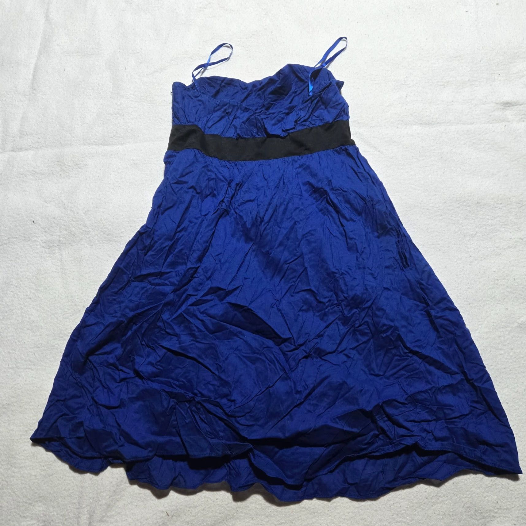 Gap Gap Dress Adult Womens Size 6 Blue Linen Blend A-Line Strapless Sleeveless Short Casual 6 Womens Blue Linen Blend Dress Size M / US 6-8 / IT 42-44 - 6 Thumbnail