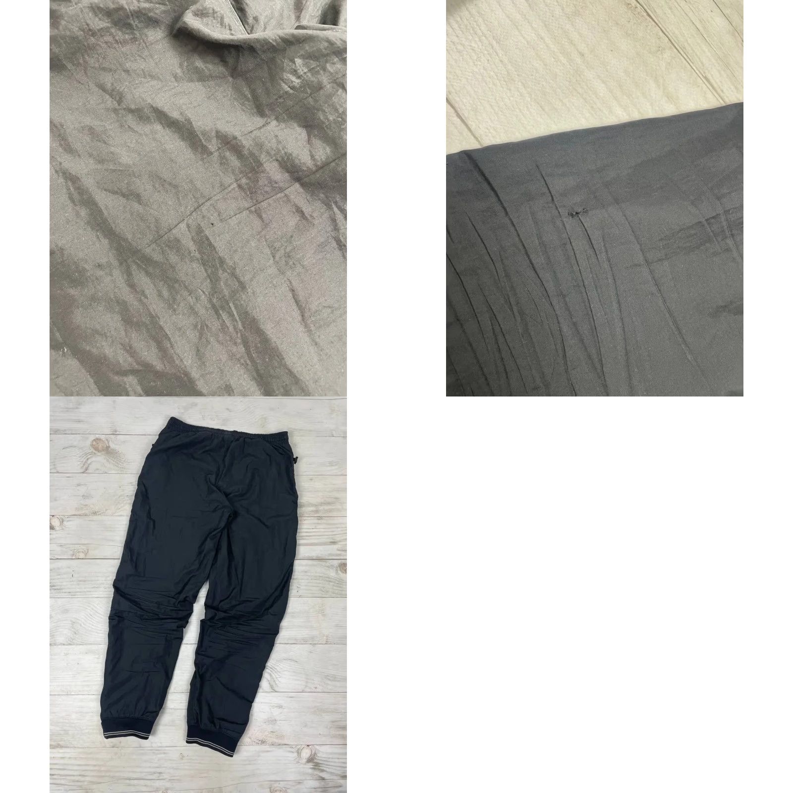 Nike VINTAGE Nike Nylon Track Pants 90s Swoosh Striped Track Pants Men S Black 90s Nike Mens XS? Size US 29 - 10 Thumbnail