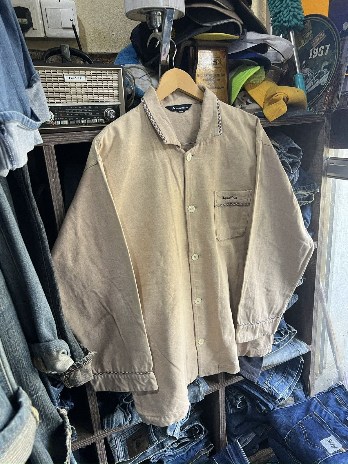 Aquascutum 🔥Made in Japan Aquascutum Shirt Size US L / EU 52-54 / 3 - 4 Thumbnail