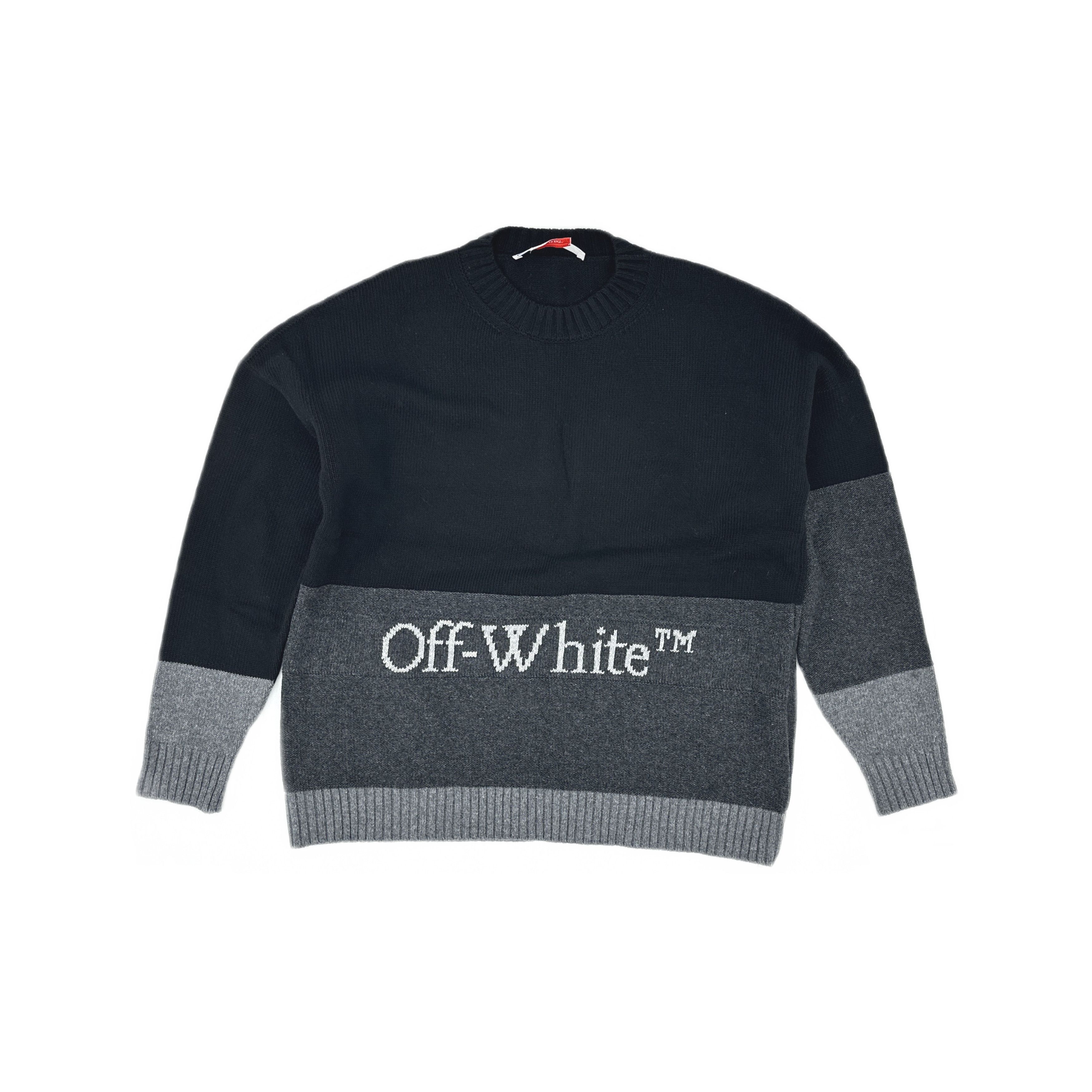 Off-White OFF-WHITE Logo Knit Sweater Size XL Size US XL / EU 56 / 4 - 1 Thumbnail