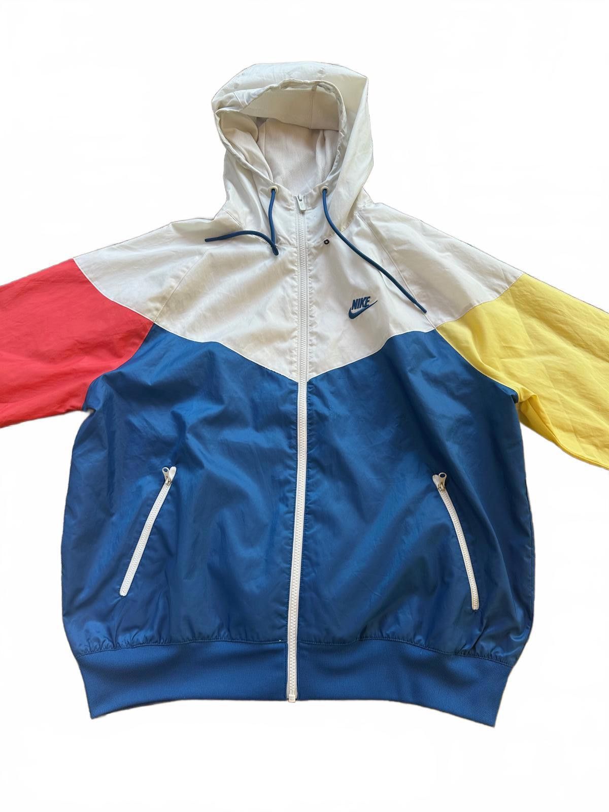 Nike Colorblock Windbreaker Men's Medium Retro Hooded