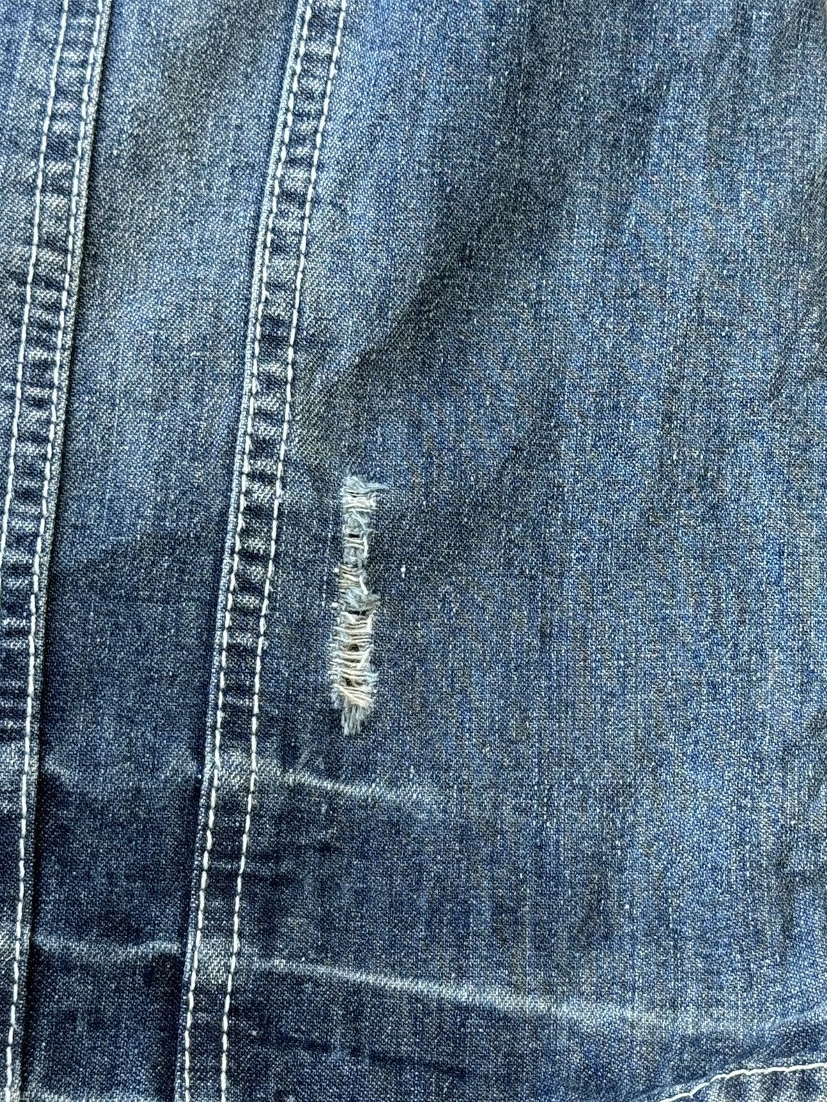 In The Attic Vintage In The Attic Tactical Button Denim Jacket Size US L / EU 52-54 / 3 - 5 Thumbnail