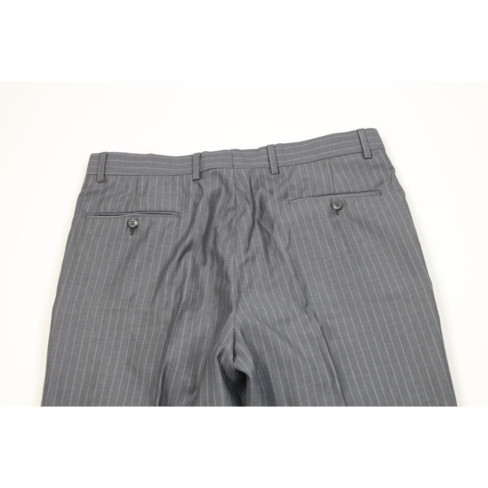 Jos. A. Bank Jos A Bank Signature 2 Piece Wool Silk Striped Suit Size 40R - 18 Thumbnail
