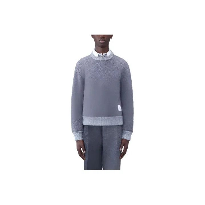 Thom Browne Thom Browne Gray Long Sleeve Sweater Size US S / EU 44-46 / 1 - 1 Thumbnail