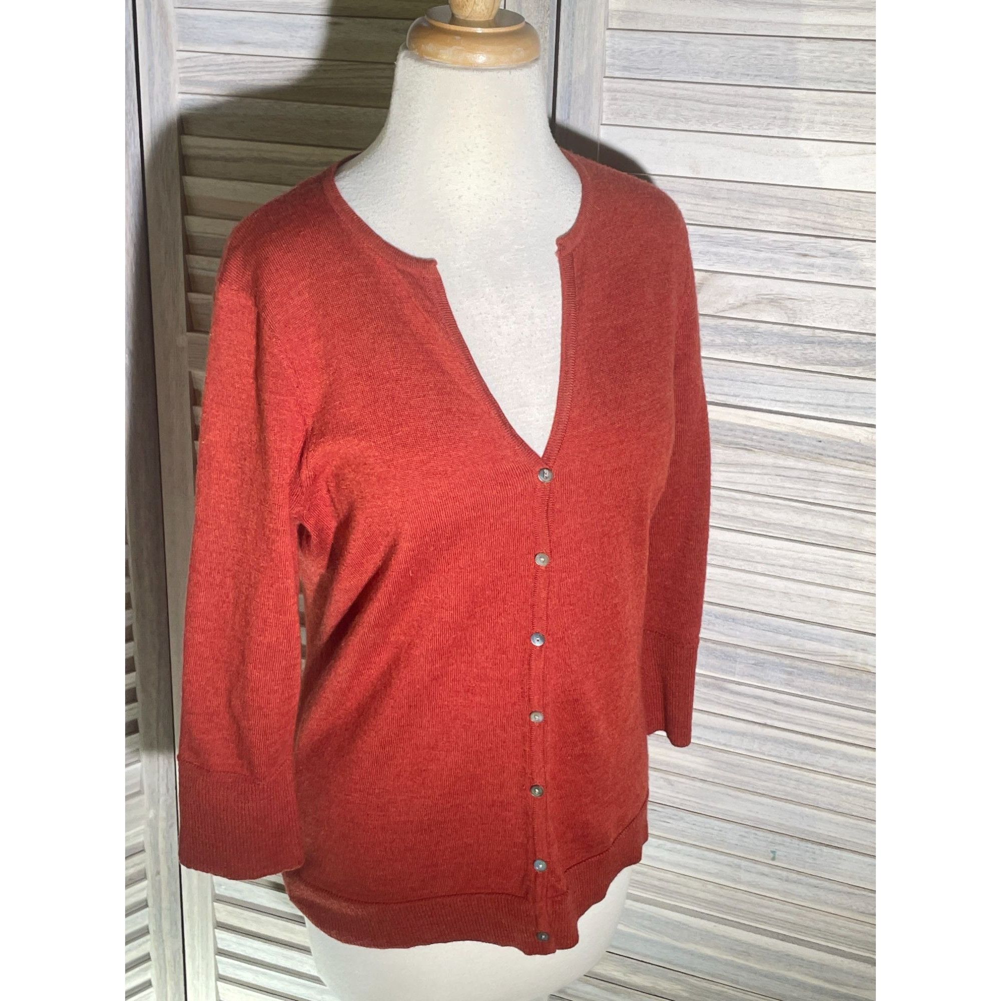 Other Carole Little Med Merino Wool Cardigan Size M / US 6-8 / IT 42-44 - 3 Thumbnail