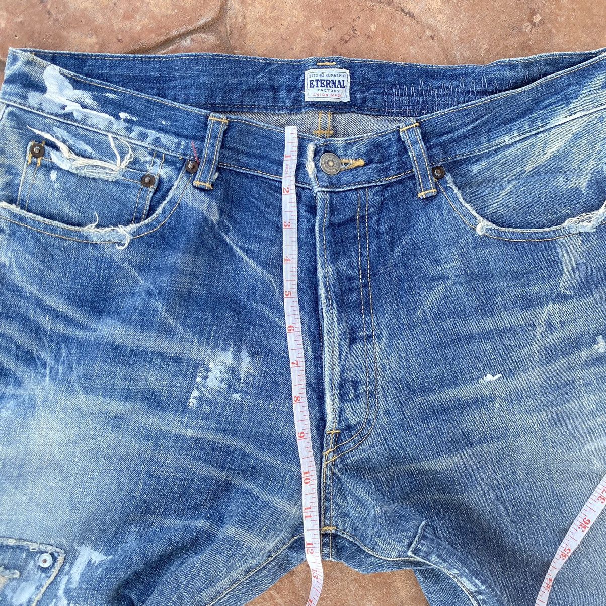 Eternal Thrashed Eternal Bitchu Kurashiki Japanese Brand Denim Pant Size US 36 / EU 52 - 10 Thumbnail