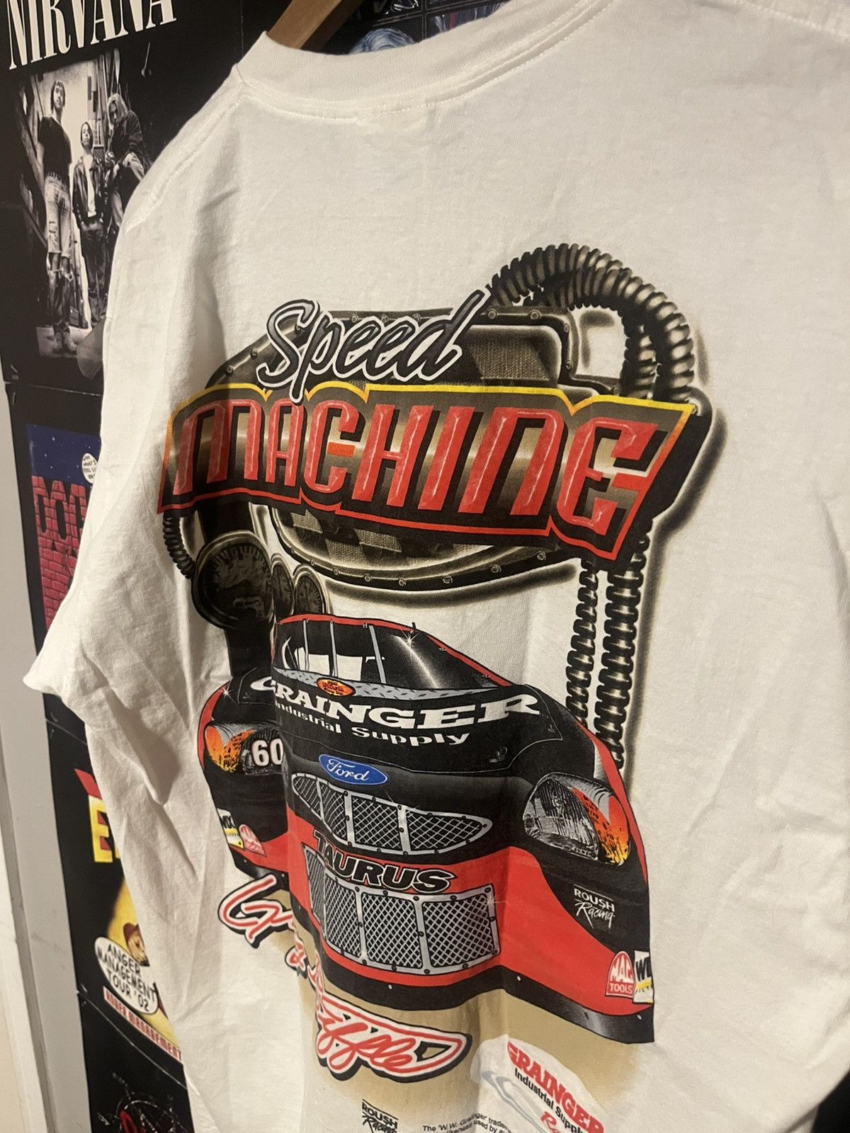 Hanes Vintage 2000’s Y2K Greg Biffle Double Sided NASCAR Tee shirt Size US L / EU 52-54 / 3 - 9 Thumbnail