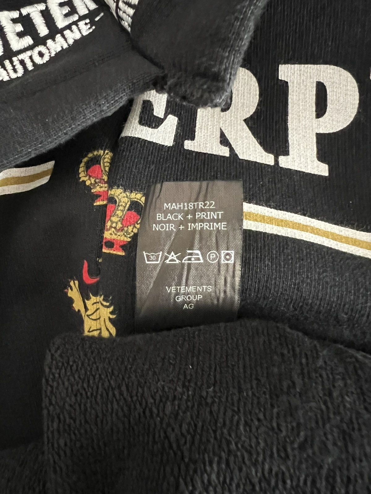 Vetements 2018 Vetements Antwerpen Split Hoodie Black Size US M / EU 48-50 / 2 - 8 Thumbnail