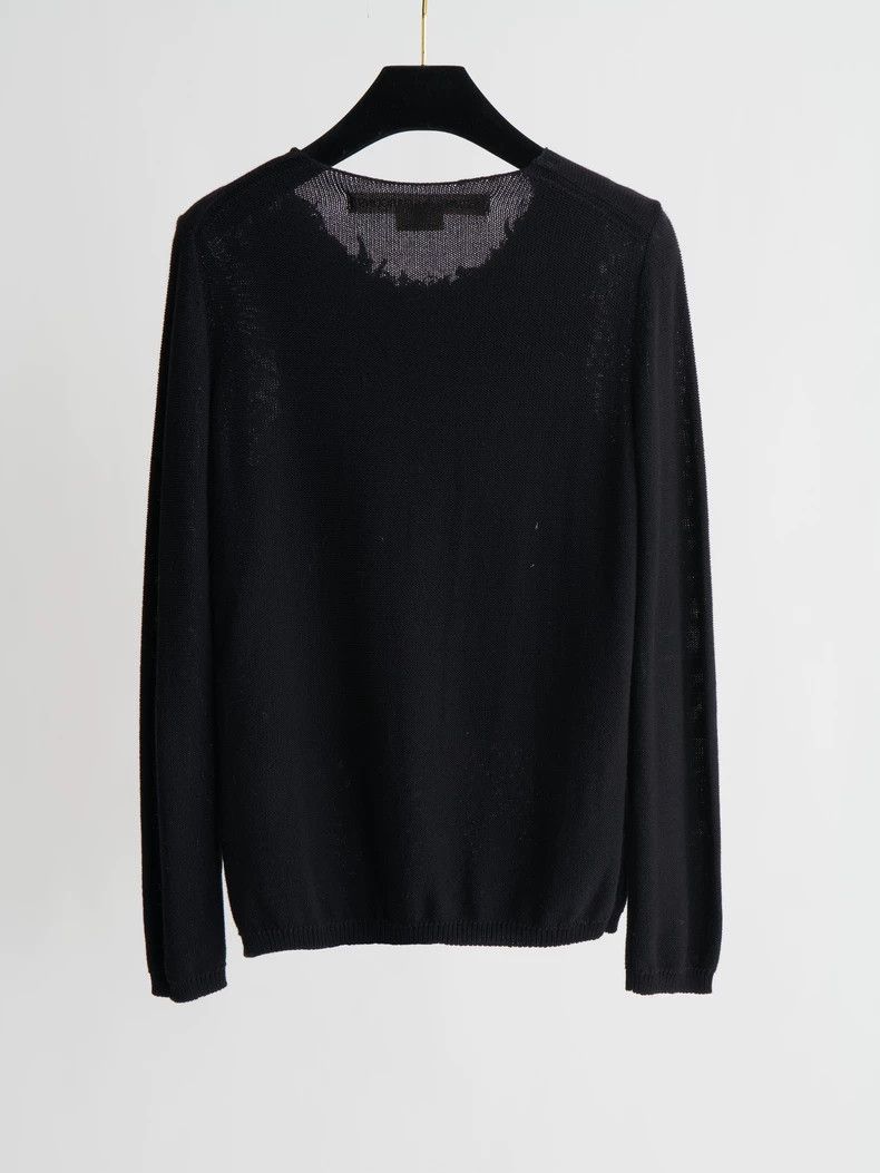 Other Comme Des Garcons Round neck black knitted long sleeve Size XS / US 0-2 / IT 36-38 - 7 Thumbnail