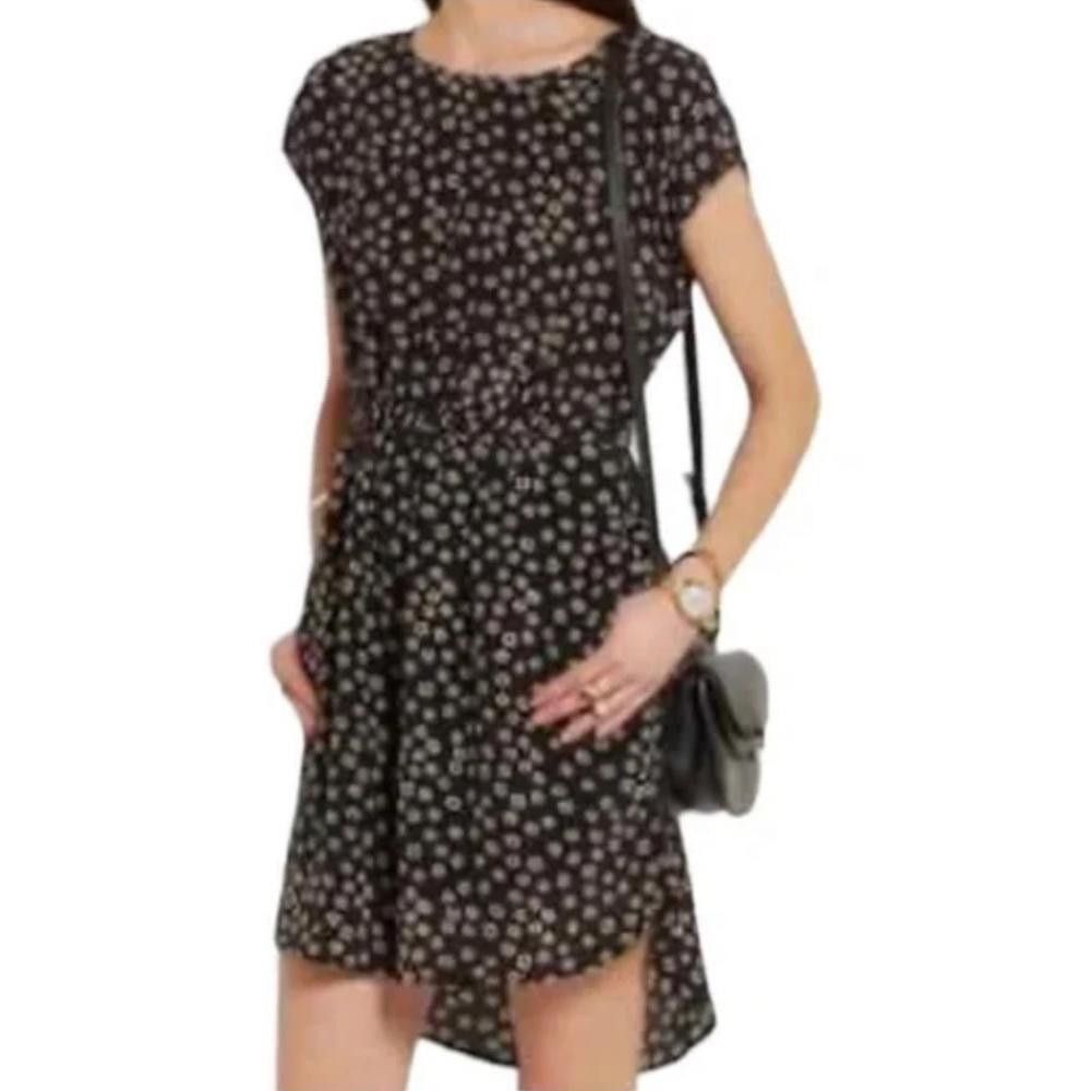 Madewell Madewell l Silk Stencil Blossom Mini Dress Hi-Low Size 0 Size XS / US 0-2 / IT 36-38 - 1 Thumbnail
