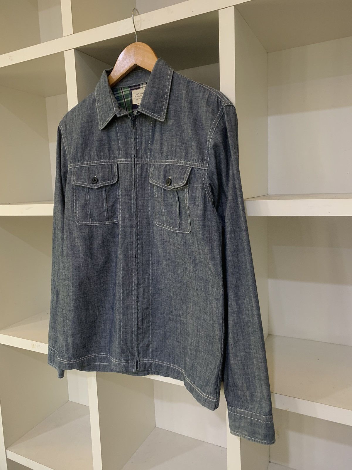 Uniqlo Uniqlo Zipper denim jacket Size US M / EU 48-50 / 2 - 3 Thumbnail