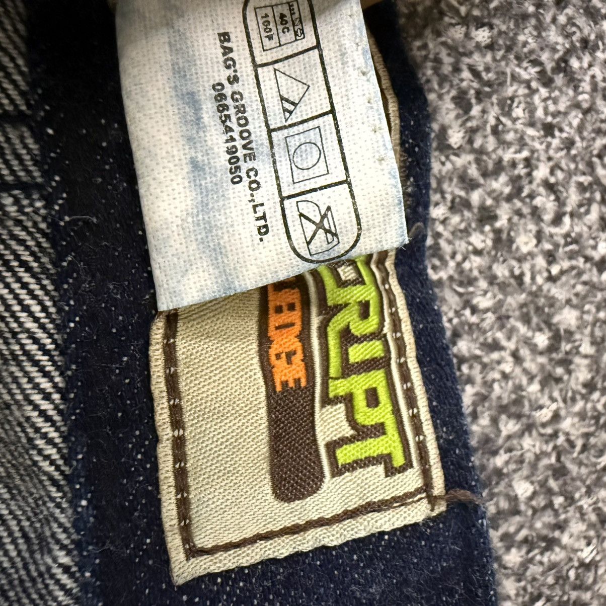 Indigo 🔥🇯🇵 Vintage 80s Japanese Selvedge Ft. Script Denim Rare Size US 34 / EU 50 - 14 Thumbnail