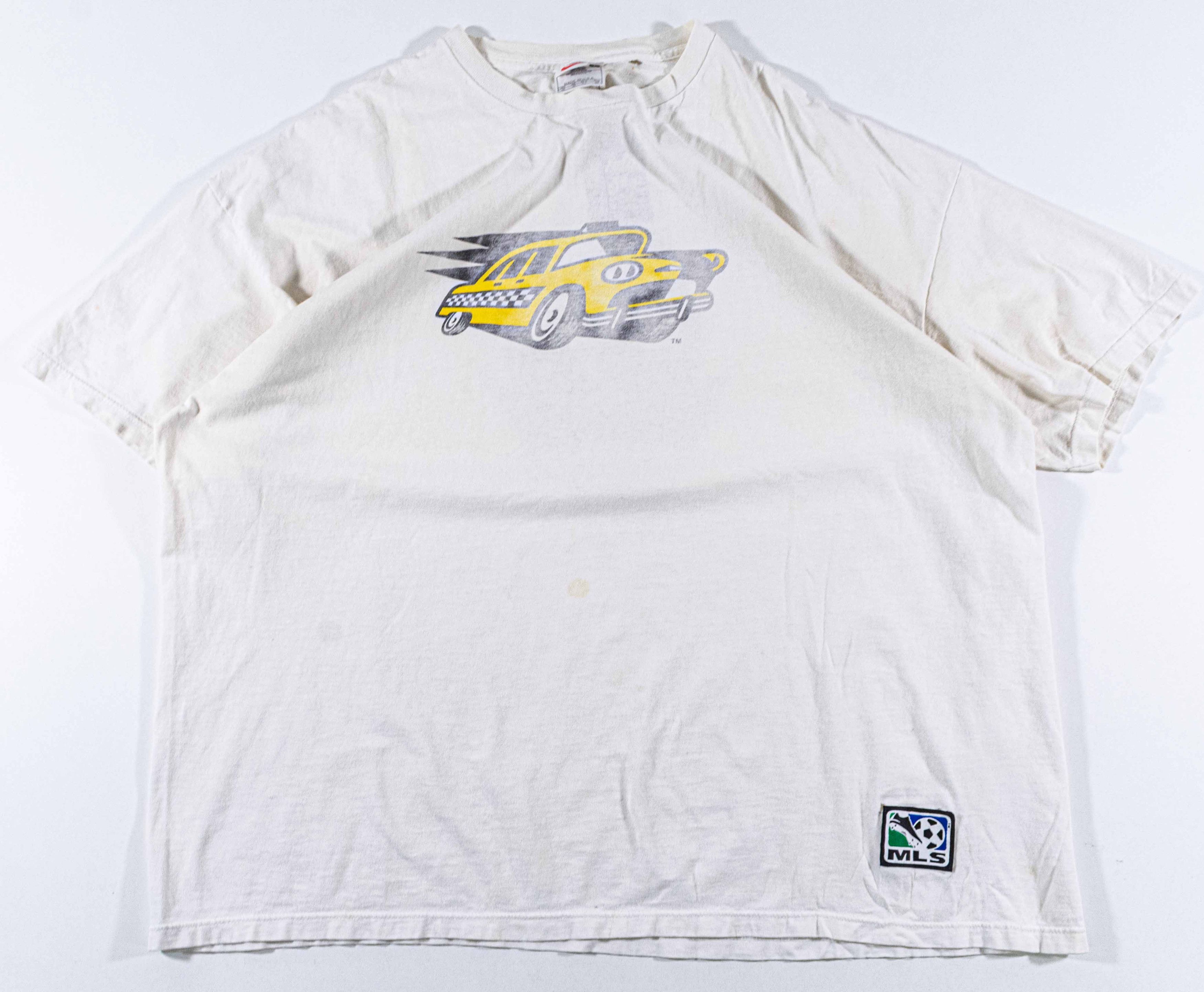 Nike NIKE New York MetroStars Taxi Swoosh T-Shirt Distressed Size US XXL / EU 58 / 5 - 2 Thumbnail