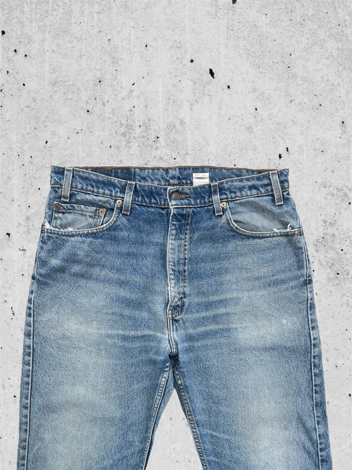 Jean × Levi's 🔥 Levi's 505 Distressed Denim Vintage W35 🔥 Size US 35 - 3 Thumbnail