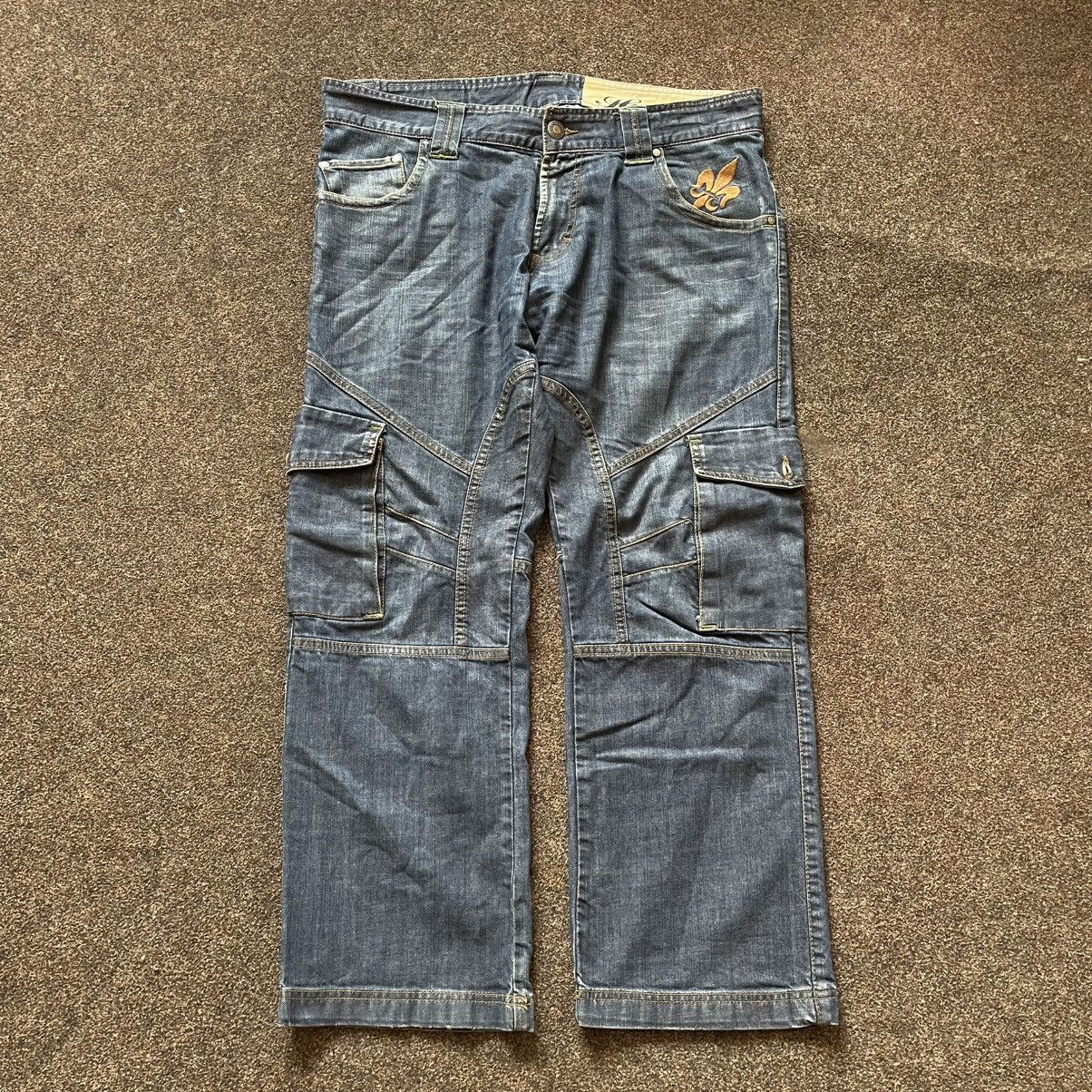 Vintage Y2K Baggy Cargo Pants Distressed Wide Leg Skate Logo 36 Size US 36 / EU 52 - 1 Thumbnail