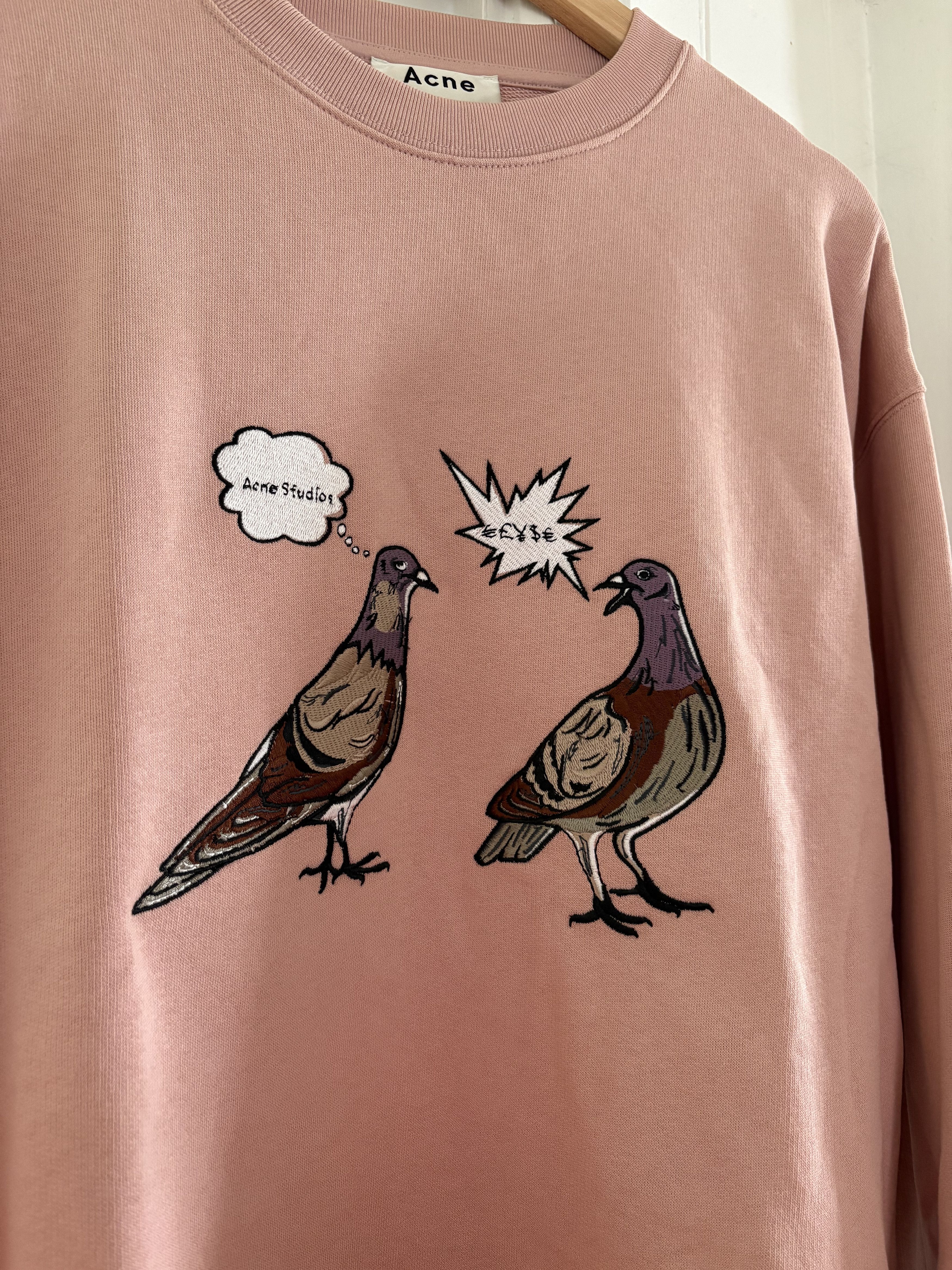 Acne Studios Acne Studios pink pigeon sweater Size US L / EU 52-54 / 3 - 2 Thumbnail