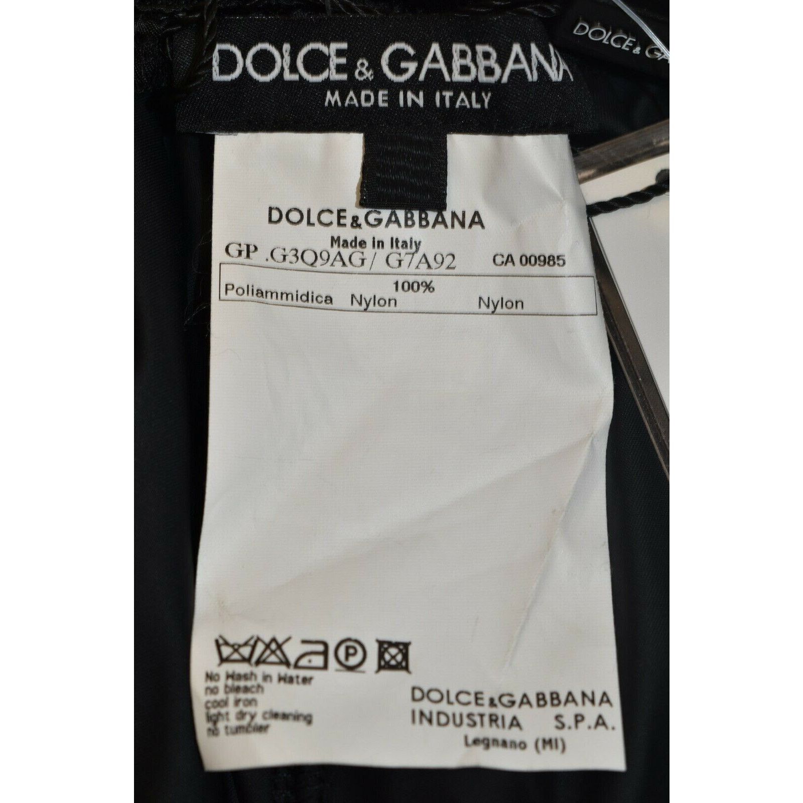 Dolce & Gabbana DOLCE GABBANA GOLD BLACK NYLON THAI EAGLE SPORT PANTS 54 IT Size US 38 / EU 54 - 7 Thumbnail