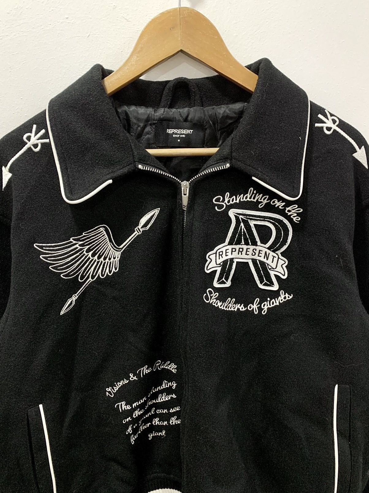 Represent Clo. REPRESENT CHERUB WOOL VARSITY JACKET Size US M / EU 48-50 / 2 - 3 Thumbnail