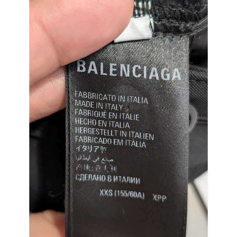 Balenciaga o1rshd1 Denim Jeans in Black Size US 26 / EU 42 - 19 Thumbnail