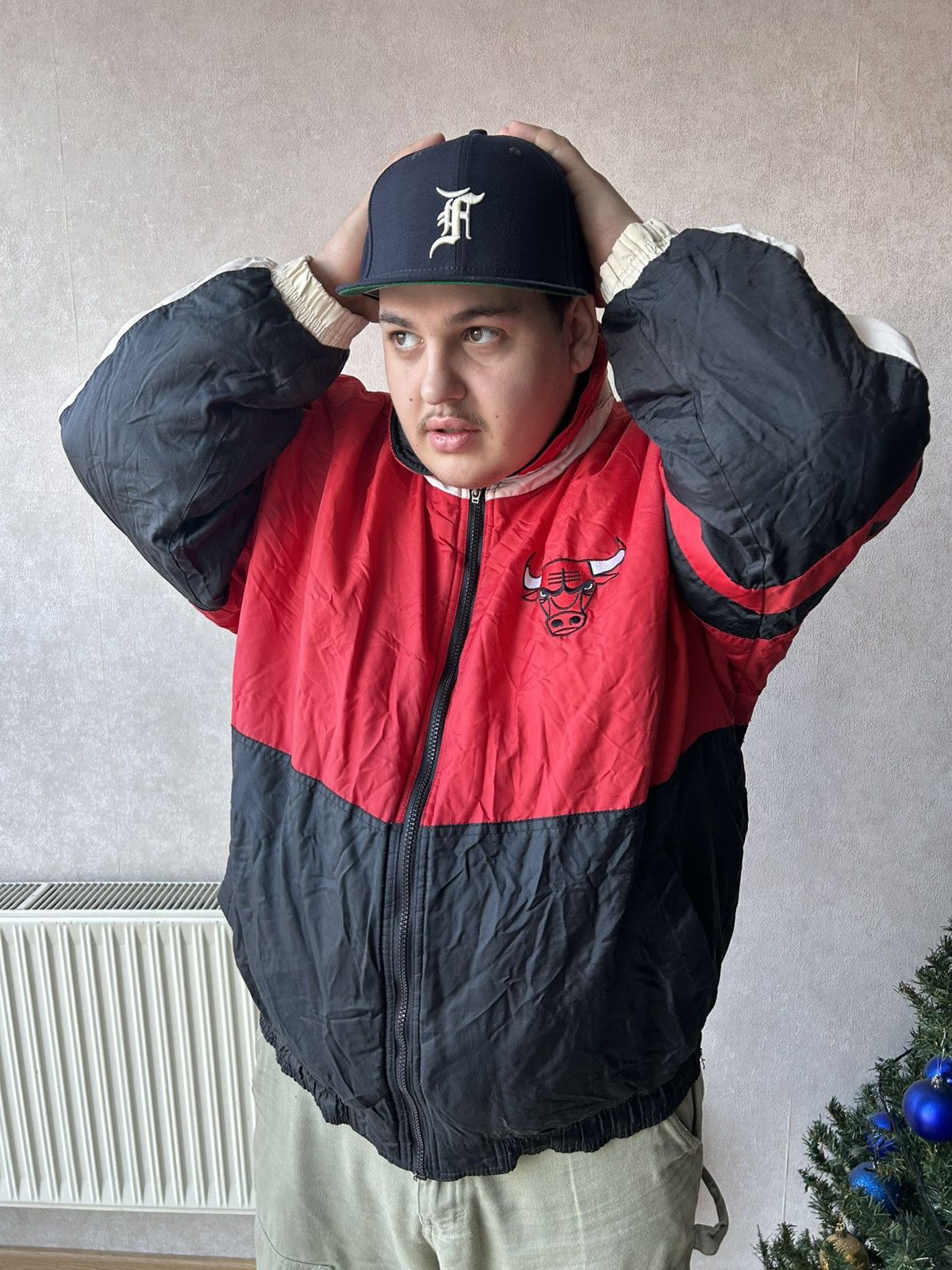Starter Vintage 90s NBA Chicago Bulls Big Logo Bomber Jacket Size US XXL / EU 58 / 5 - 2 Thumbnail