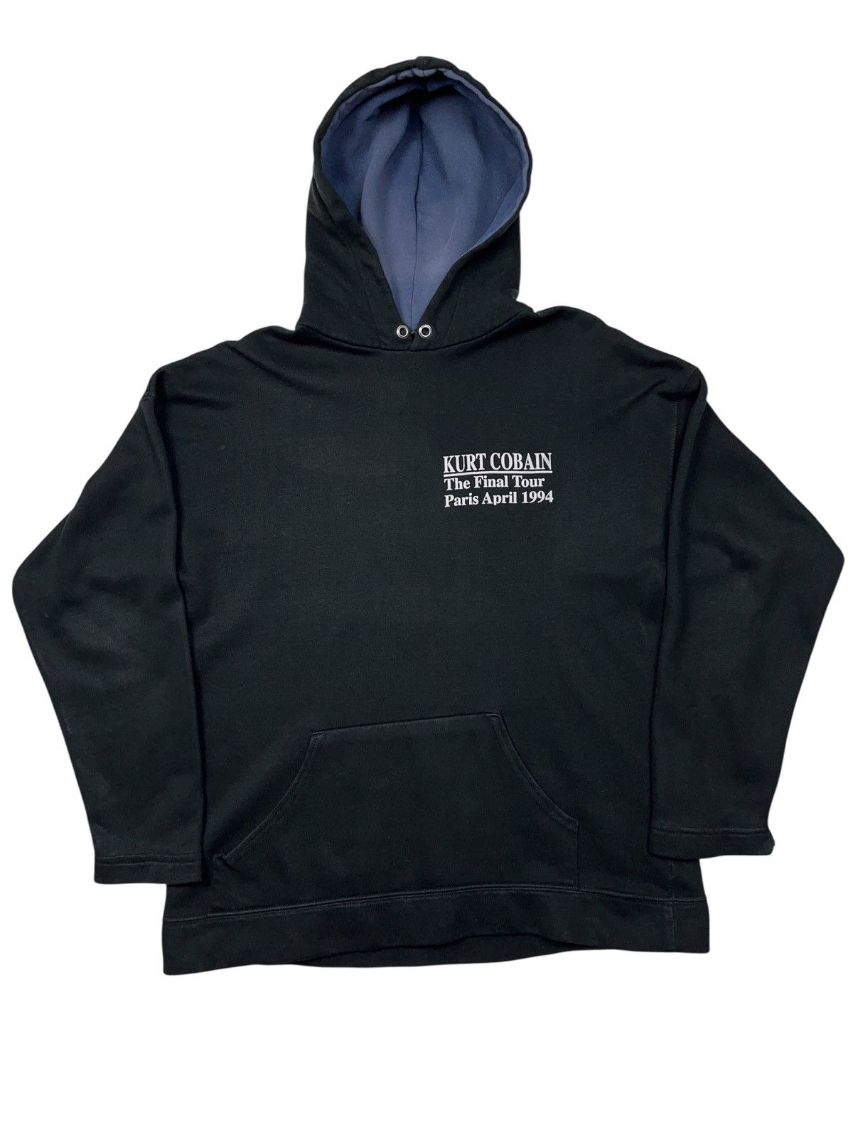 Nirvana Vintage 90s Nirvana Kurt Cobain The Final Tour Paris Hoodie Size US L / EU 52-54 / 3 - 2 Thumbnail