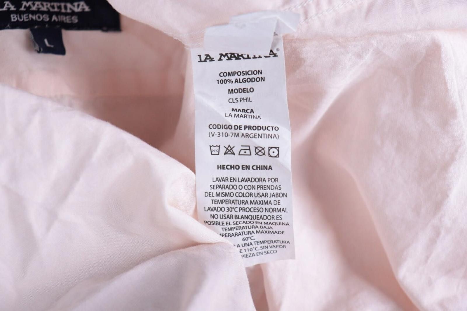 La Martina La Marina Buenos Aires Pink Button Down Shirt Size L Size US L / EU 52-54 / 3 - 9 Thumbnail