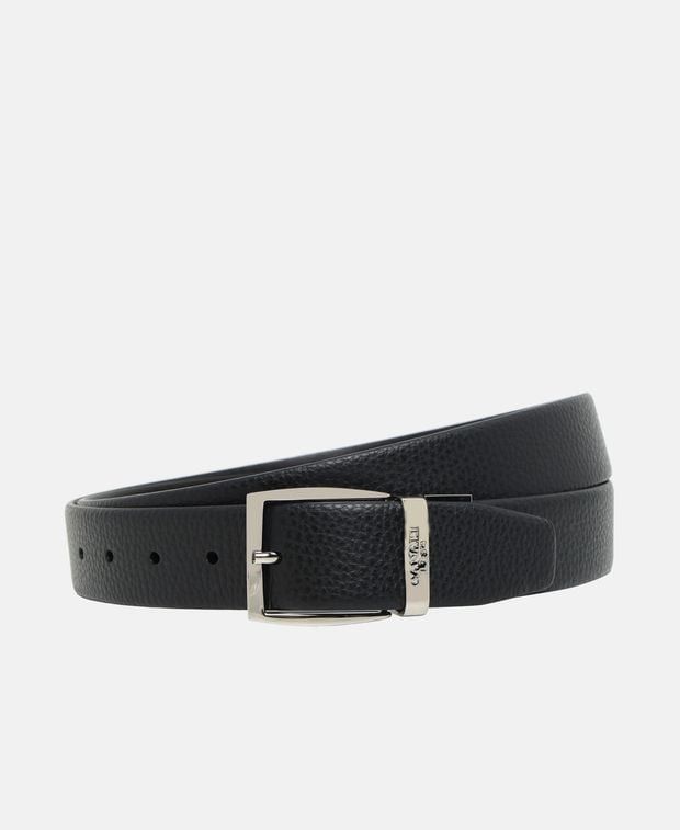 Canali Leather belt Size 46 - 1 Thumbnail