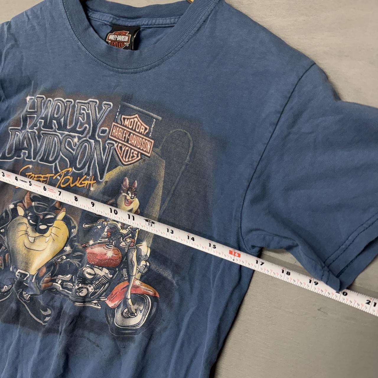 Harley Davidson Vintage Harley Davidson Looney Tunes Blue Faded Shirt Small Size US S / EU 44-46 / 1 - 6 Thumbnail