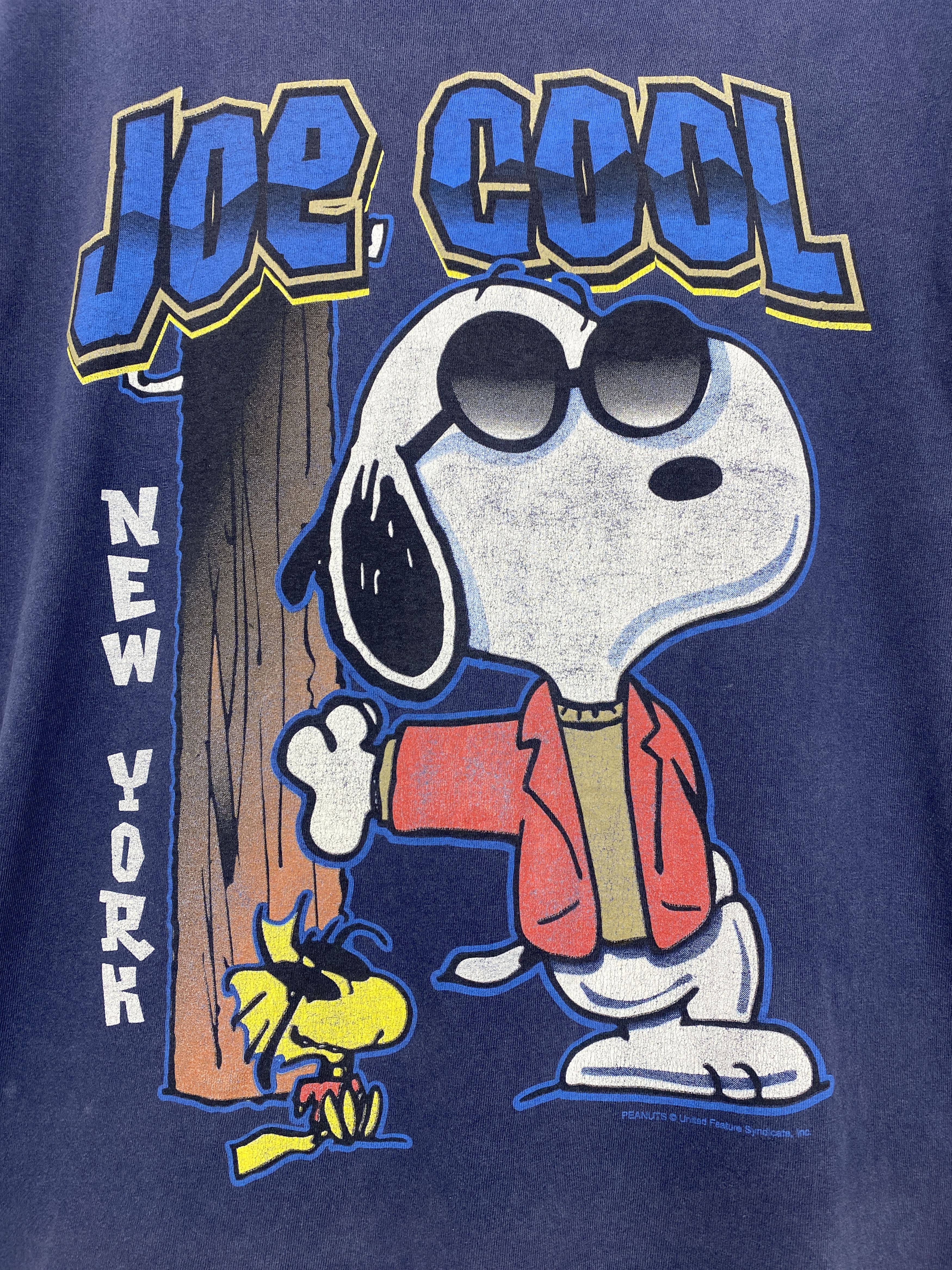 Cartoon Network × Vintage Vintage 90s Snoopy Joe Cool New York Graphic Tee TA0638 Size US S / EU 44-46 / 1 - 6 Thumbnail