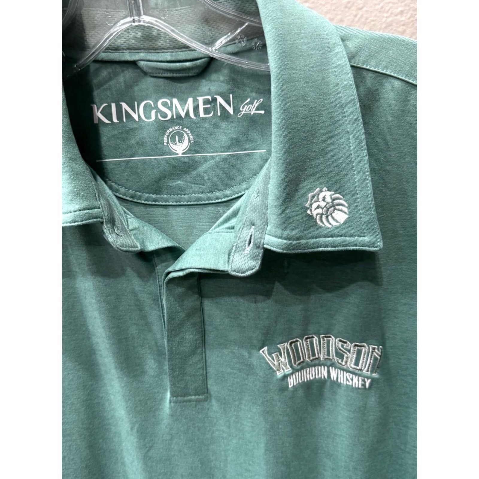 Kingsman Kingsman Woodson Bourbon Whiskey POLO SHIRT Large L Mens Multicolor Long Sleeve Shirt Size US L / EU 52-54 / 3 - 6 Thumbnail