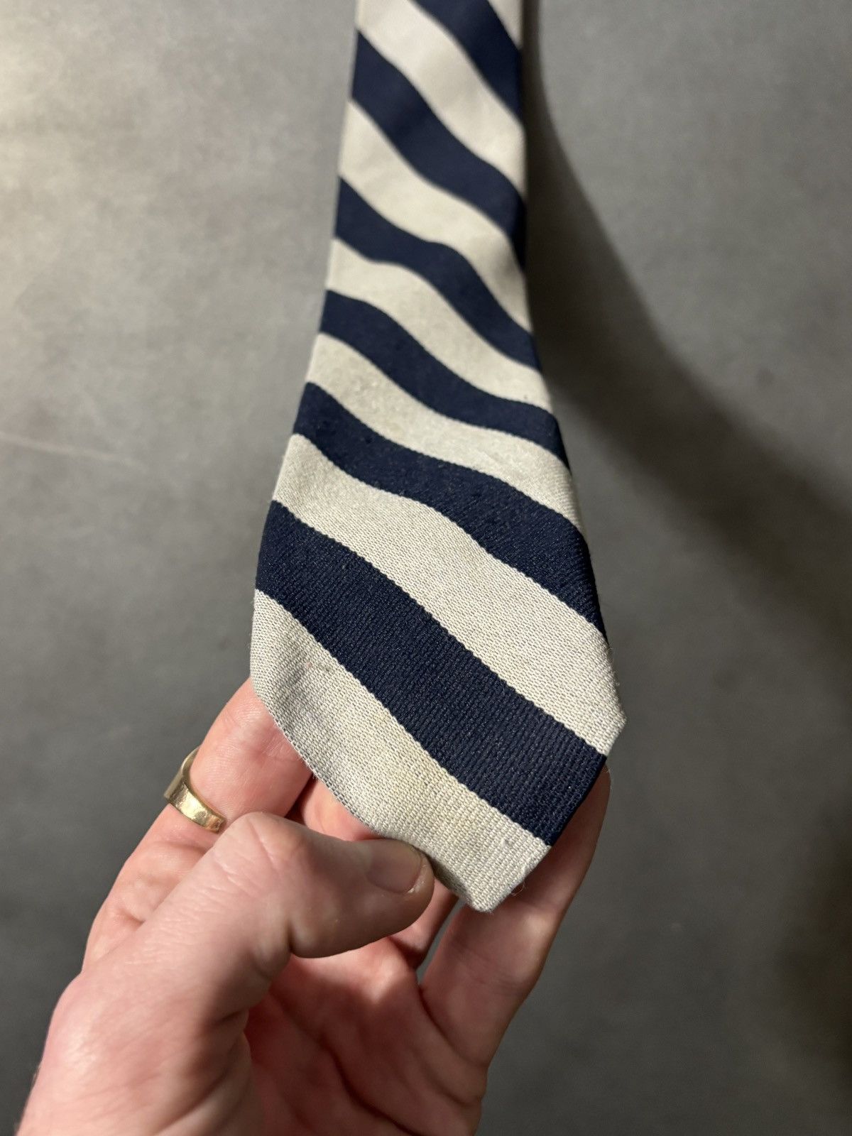 Vintage 1970s Vintage Necktie Striped Tie Paulo Conti Canada Toronto Size ONE SIZE - 7 Thumbnail