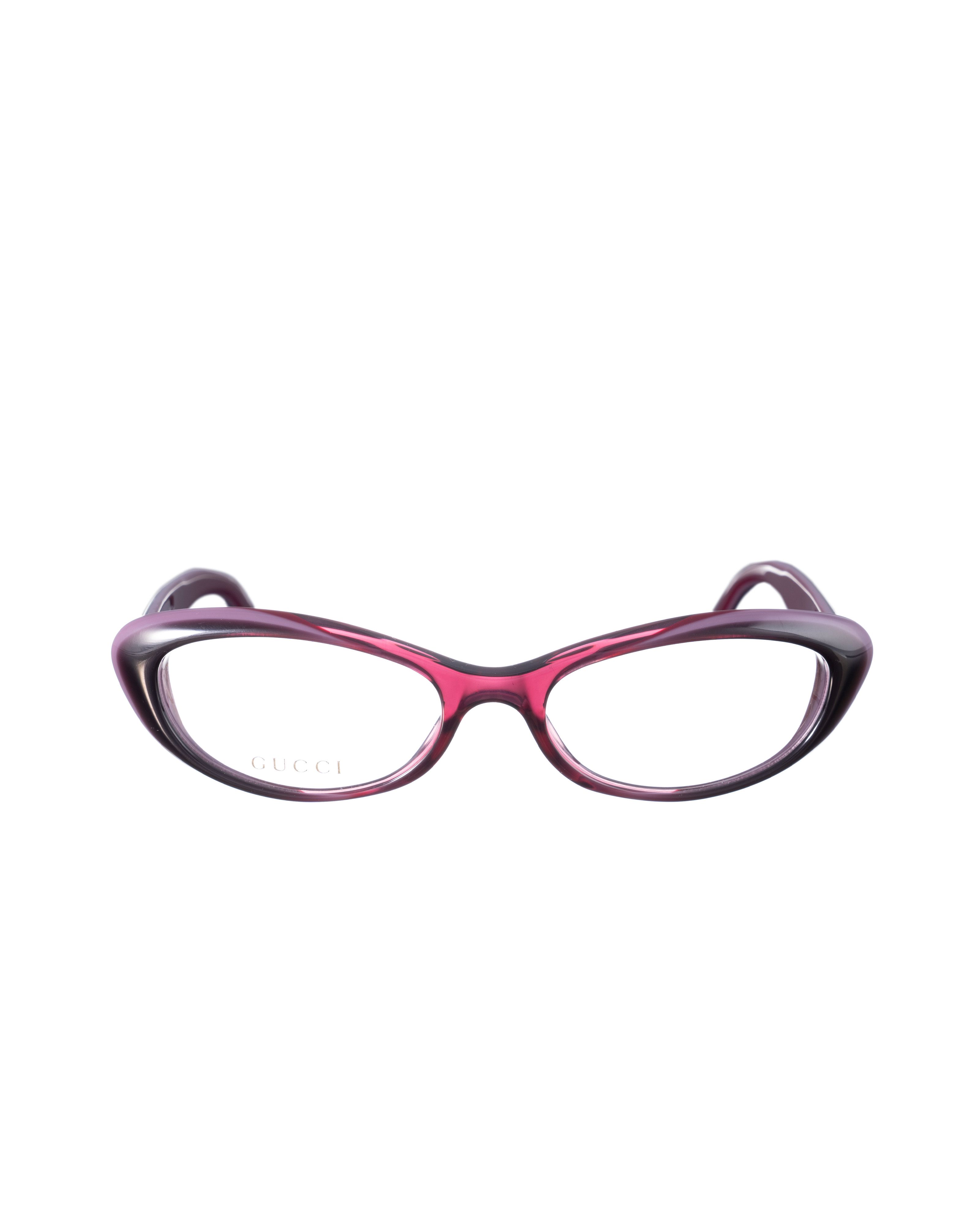 Gucci Gucci 00s Burgundy Violet Cat Eye Glasses With Heart Details Size ONE SIZE - 2 Thumbnail