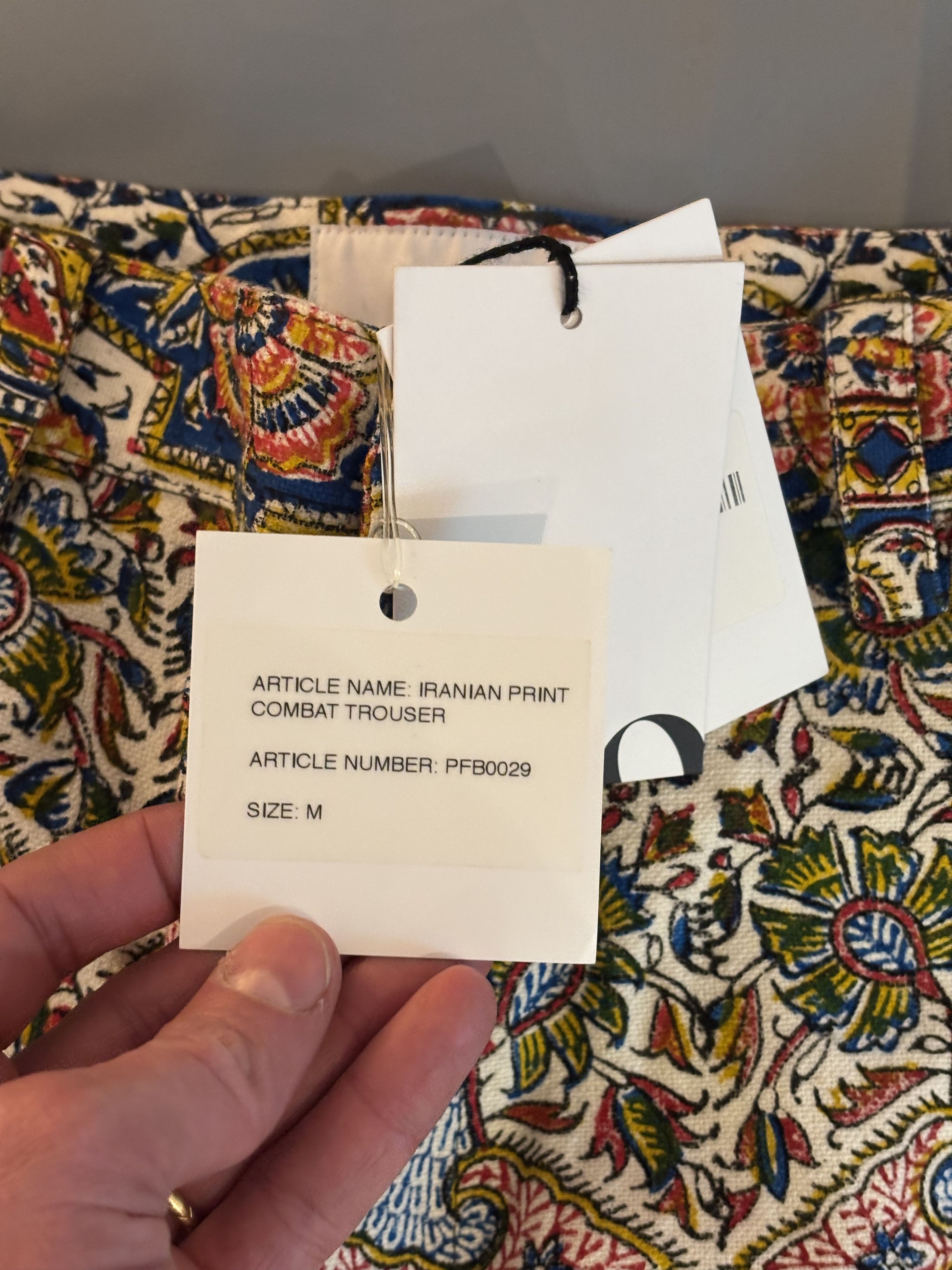 Paria Farzaneh Pantalon cargo à motifs Paria Farzaneh neuf avec étiquette Size US 32 / EU 48 - 13 Thumbnail