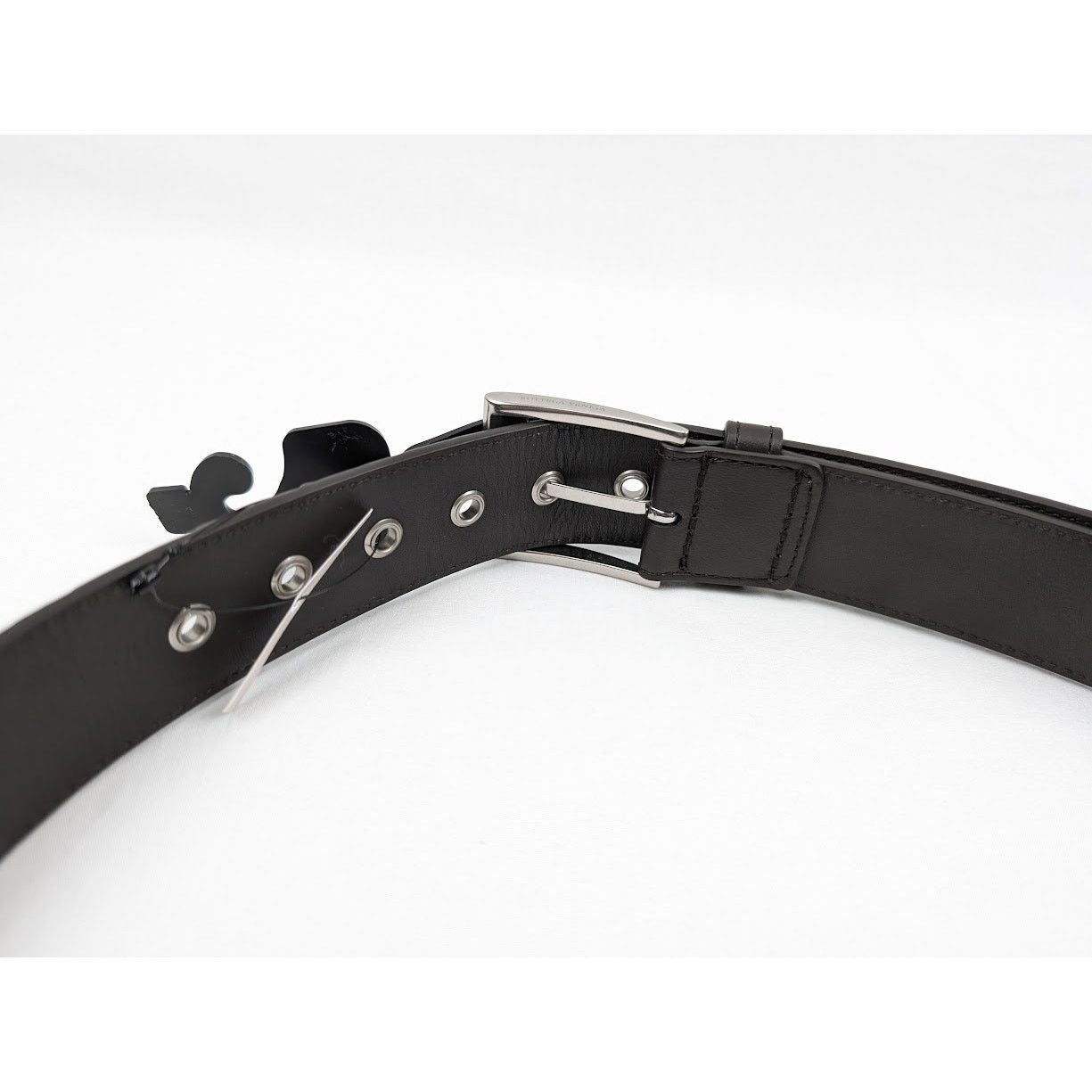 Bottega Veneta o1rshd1 Size: 85 / Intrecciato Nappa Belt in Fondente/Silver Size 32 - 18 Thumbnail