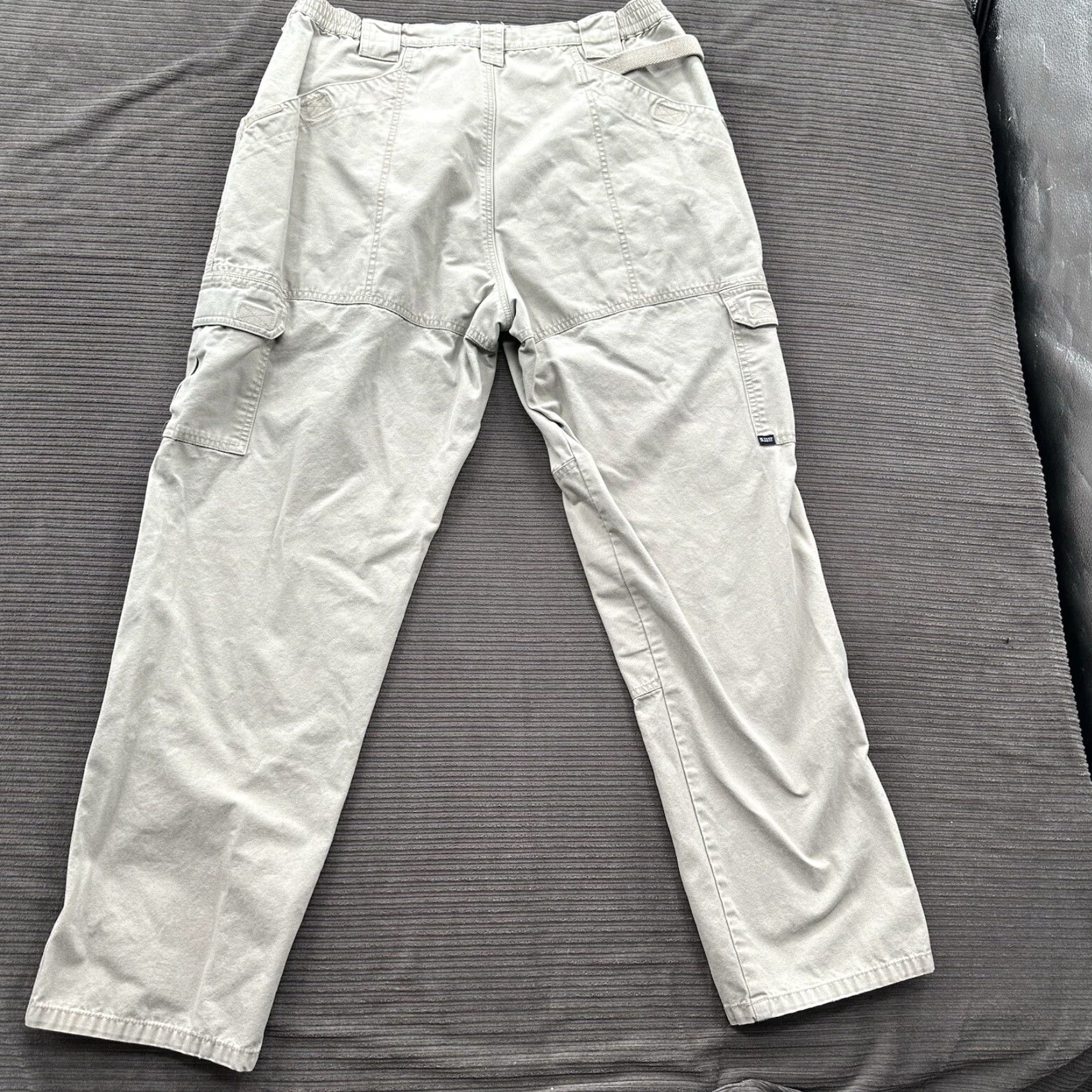 Vintage 5.11 Tactical Pants Men 38/34 Tan Cotton Polyester Cargo Straight Regular Inseam 31 35 Waist USA Outdoors Workwear Size US 38 / EU 54 - 2 Thumbnail